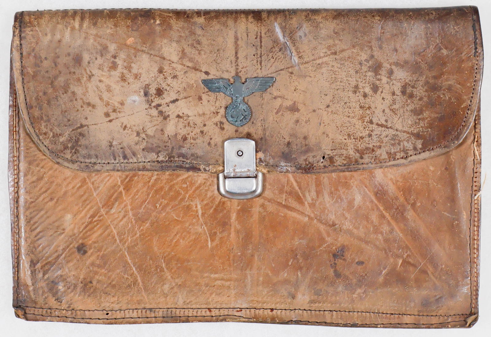 GEN. FRANZ HALDER'S PERSONAL DOCUMENT POUCH: FRANZ HALDER (1884–1972) German general and the chief of staff of the Army High Command (OKH) from 1938-1942. He directed the planning and implementation of Operation Barbarossa, the 1941