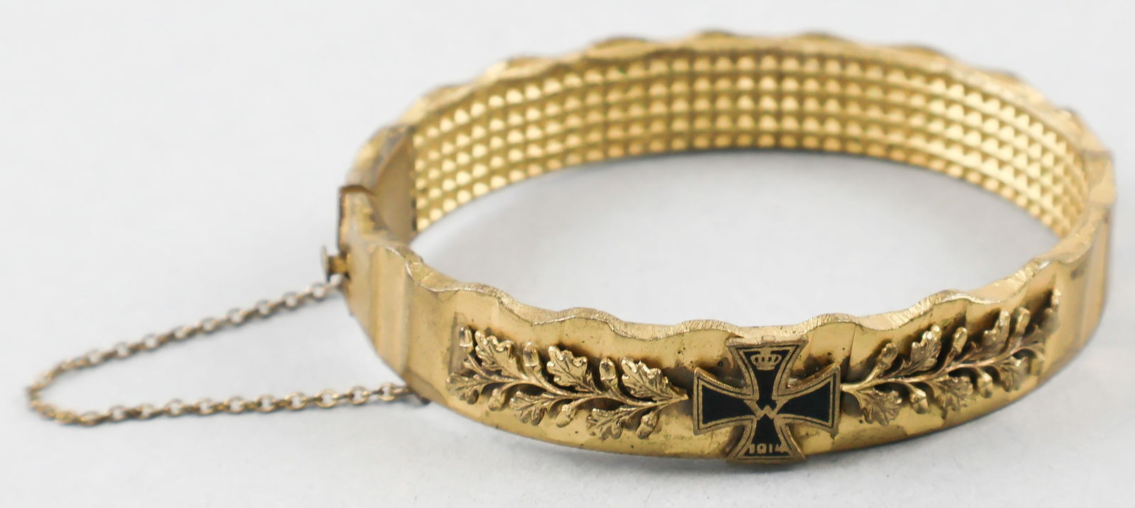 GEN. FRANZ HALDER'S IRON CROSS BRACELET: FRANZ HALDER (1884–1972) German general and the chief of staff of the Army High Command (OKH) from 1938-1942. He directed the planning and implementation of Operation Barbarossa, the 1941 invasi