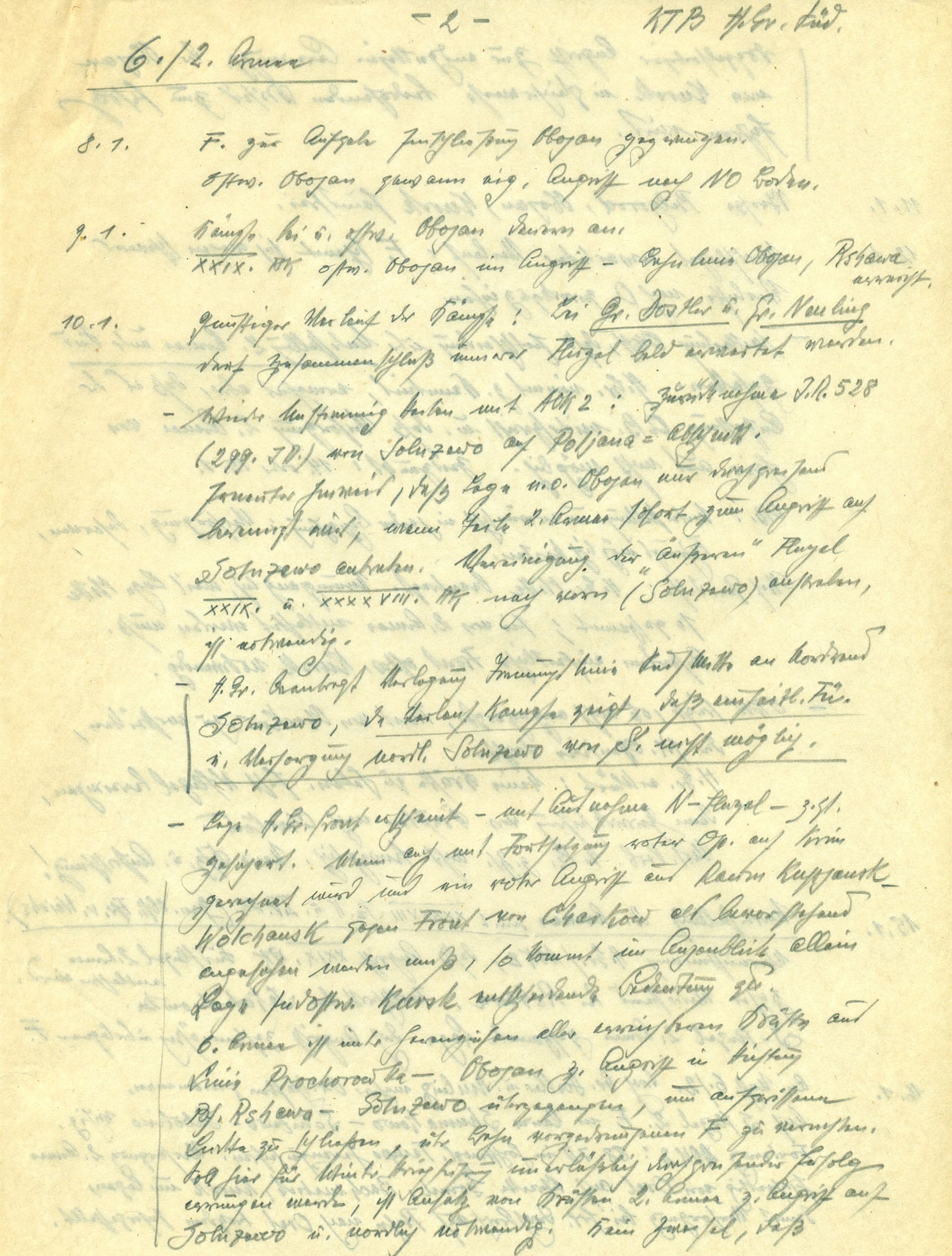 FRANZ HALDER’S WAR DIARY ENTRIES ON OPERATION ‘WINTERSPORT’ (I), (FH88b3 through (1 of 4)