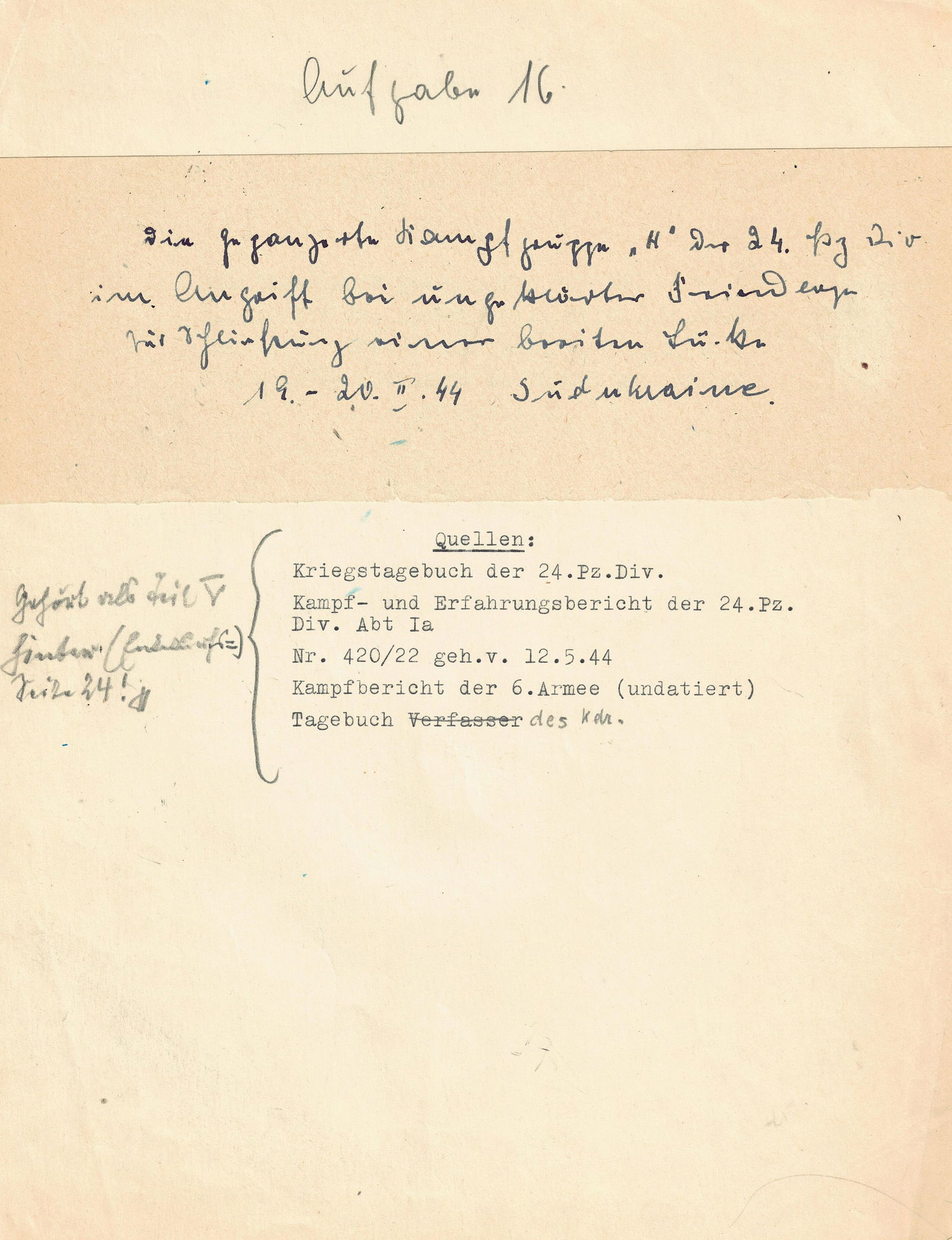 FRANZ HALDER’S DRAFT ANALYSIS OF THE COLLAPSE OF GERMAN DEFENSES ON THE DNEIPER (1 of 4)