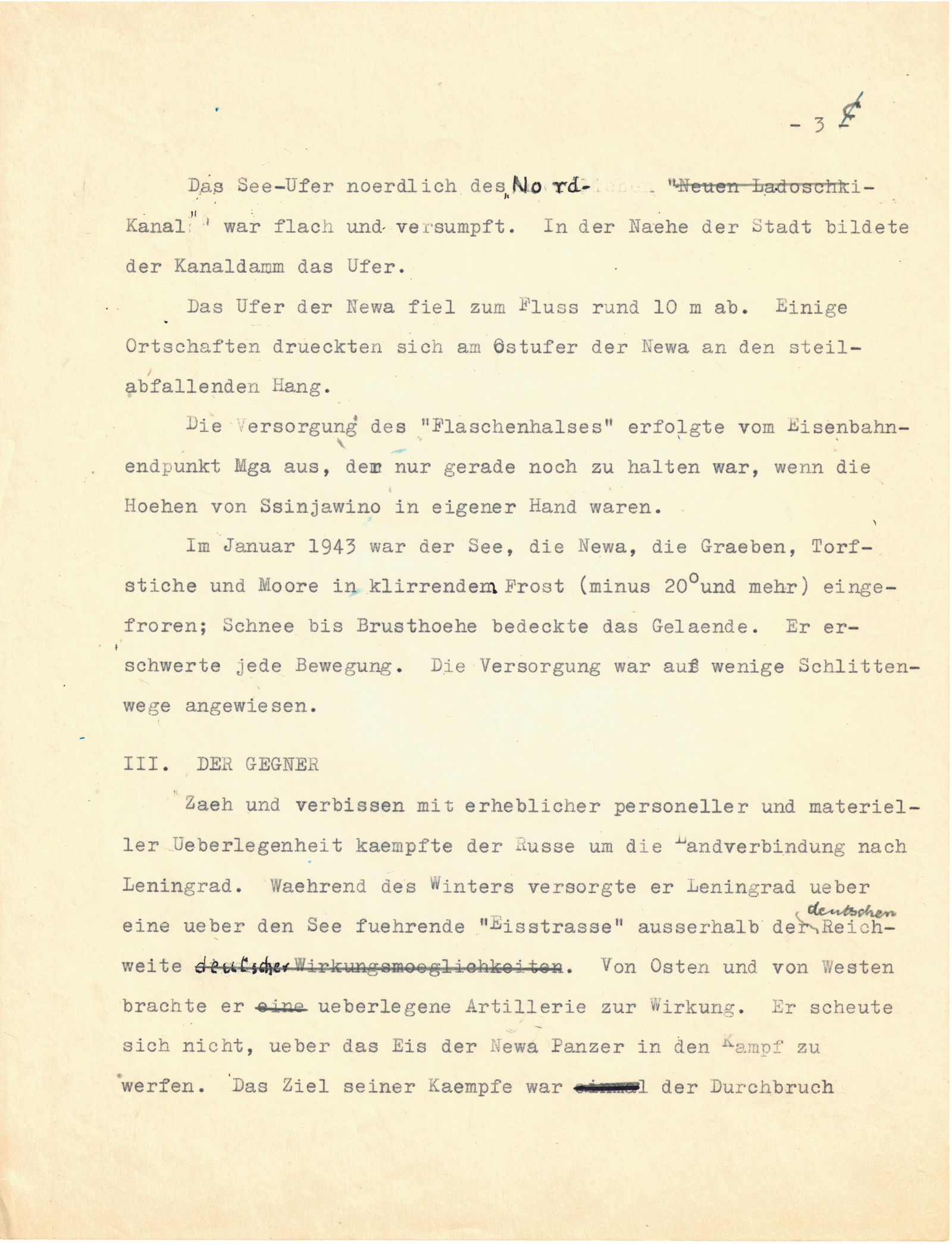 FRANZ HALDER’S DRAFT ANALYSIS OF SOVIET OPERATION ‘ISKRA’ DURING THE SIEGE OF (1 of 3)