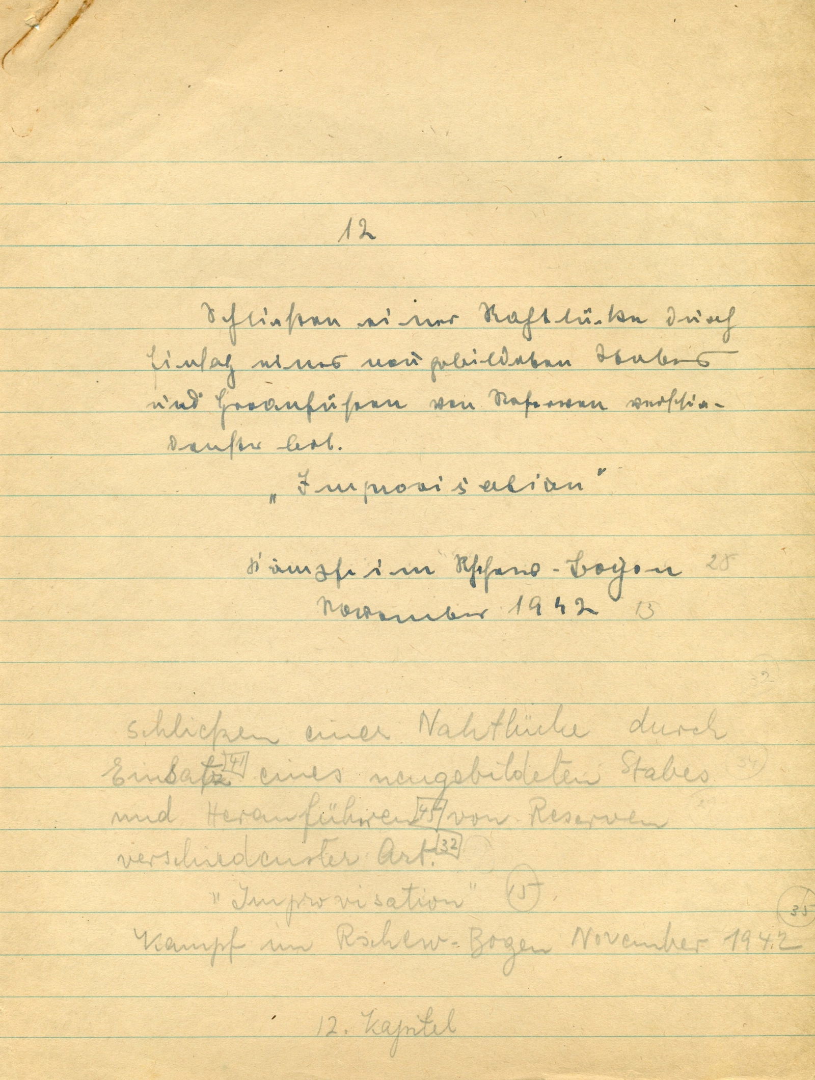 FRANZ HALDER’S DRAFT ANALYSIS OF A RUSSIAN ASSAULT REPELLED AT RZHEV (1 of 15)