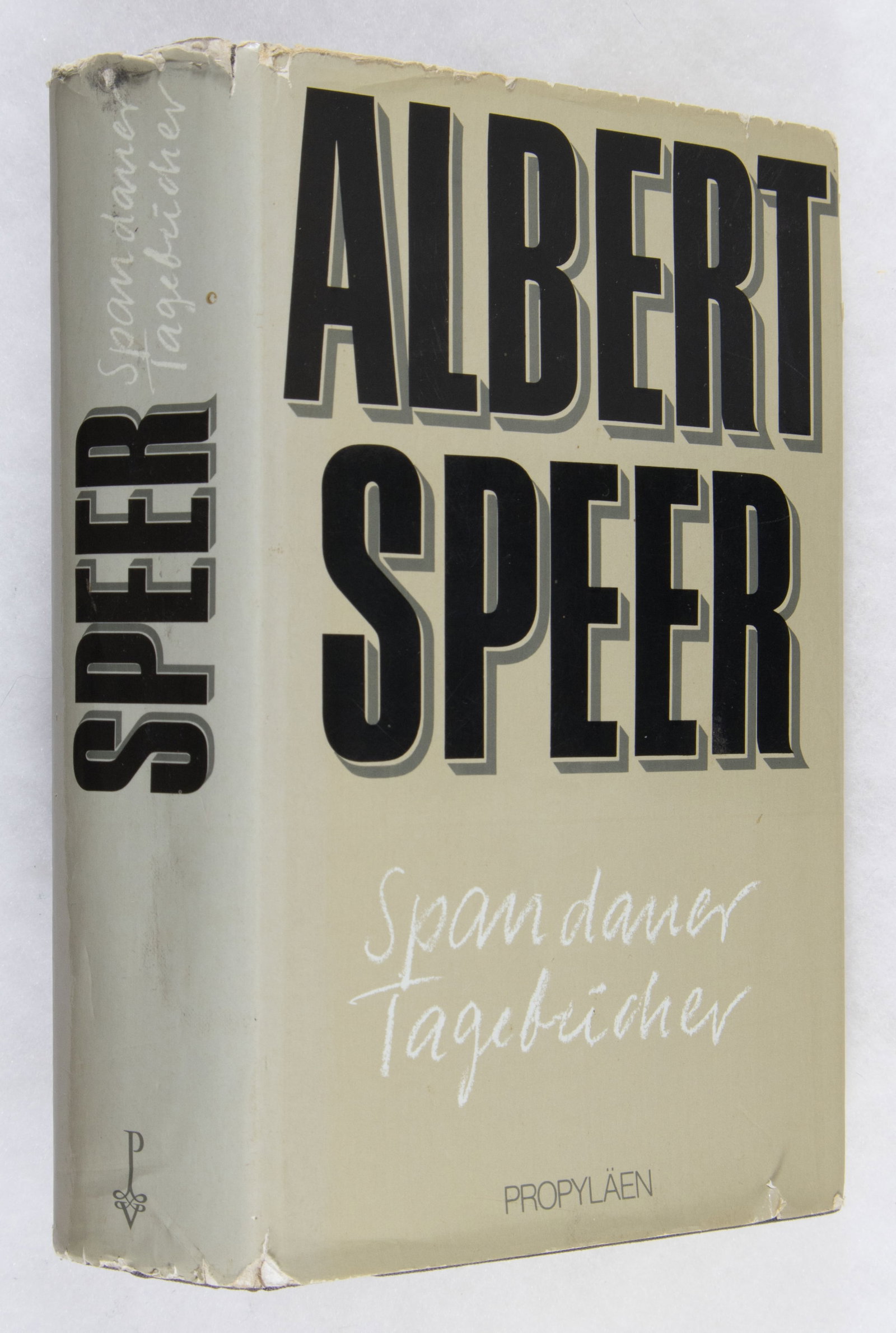 ALBERT SPEER: (1905 - 1981) Nazi German architect and Minister of Armaments and War Production, convicted of war crimes at Nuremberg. Signed copy of his memoir: 'Spandauer Tagebucher' (Berlin: Verlag Ullstein),