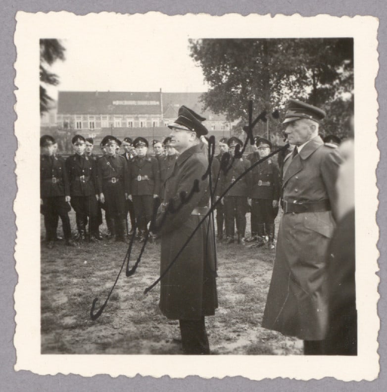ANTON MUSSERT: (1894 –1946) A founder of the National Socialist Movement in the Netherlands who was able to keep this position throughout the war thanks to German support. S.P. 2.25 x 2.25 in. b/w, a