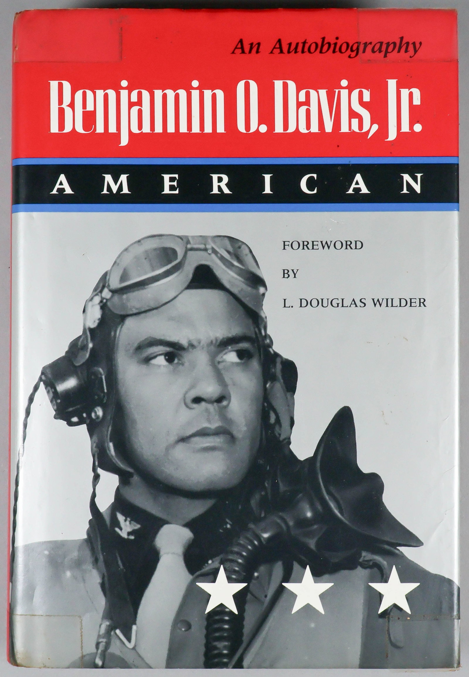 BENJAMIN O. DAVIS, JR.: (1912-2002) American general, the first black American to obtain that rank, commanded the Tuskegee Airmen and later the 369th ‘Harlem' Division. Signed book, his autobiography