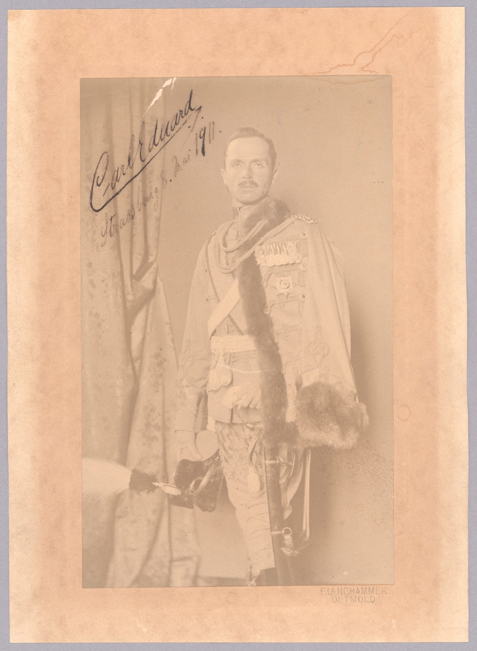 CHARLES EDUARD, DUKE OF SAXE-COBURG AND GOTHA: (1884 – 1954) German notable, at various points in his life a British prince and royal duke, a German duke, and a Nazi politician. He was the last ruling Duke of Saxe-Coburg and Gotha. Later