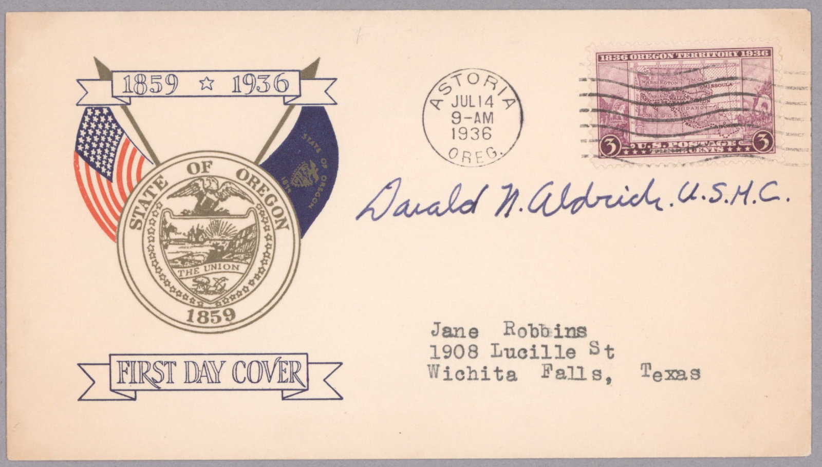 DONALD N. ALDRICH: (1917 - 1947) Marine Corps Reserve captain and World War II flying ace. With 20 victories, Aldrich was the fifth-highest-scoring Marine Corps ace of the war. He joined VMF-215 in the Solomon Islands