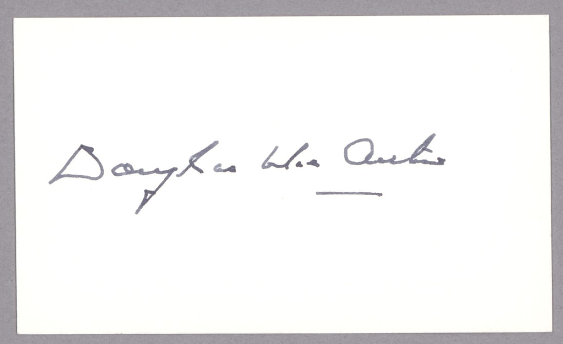 DOUGLAS MACARTHUR: (1880 - 1964) American general and Allied Supreme Commander in the Pacific in World War II, accepted the surrender of Japan and was later dismissed by Truman for advocating an invasion of China.