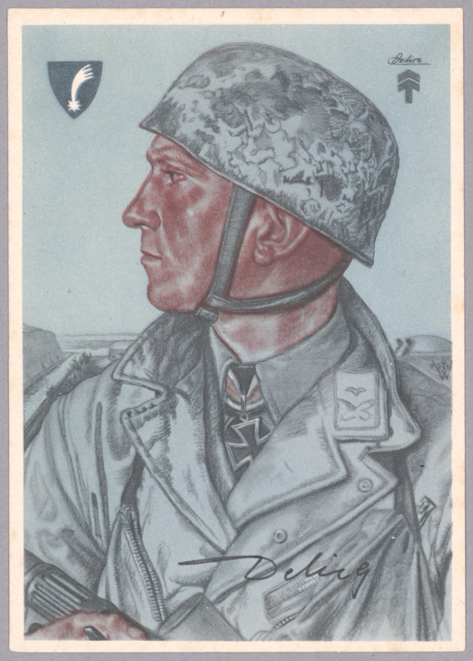 EGON DELICA: (1915 – 1999) German Fallschirmjäger officer and Knights Cross recipient. Delica was leader of Strumgruppe 'Koch' and 'Granit', instrumental in taking of Fortress Eben Emael as part of