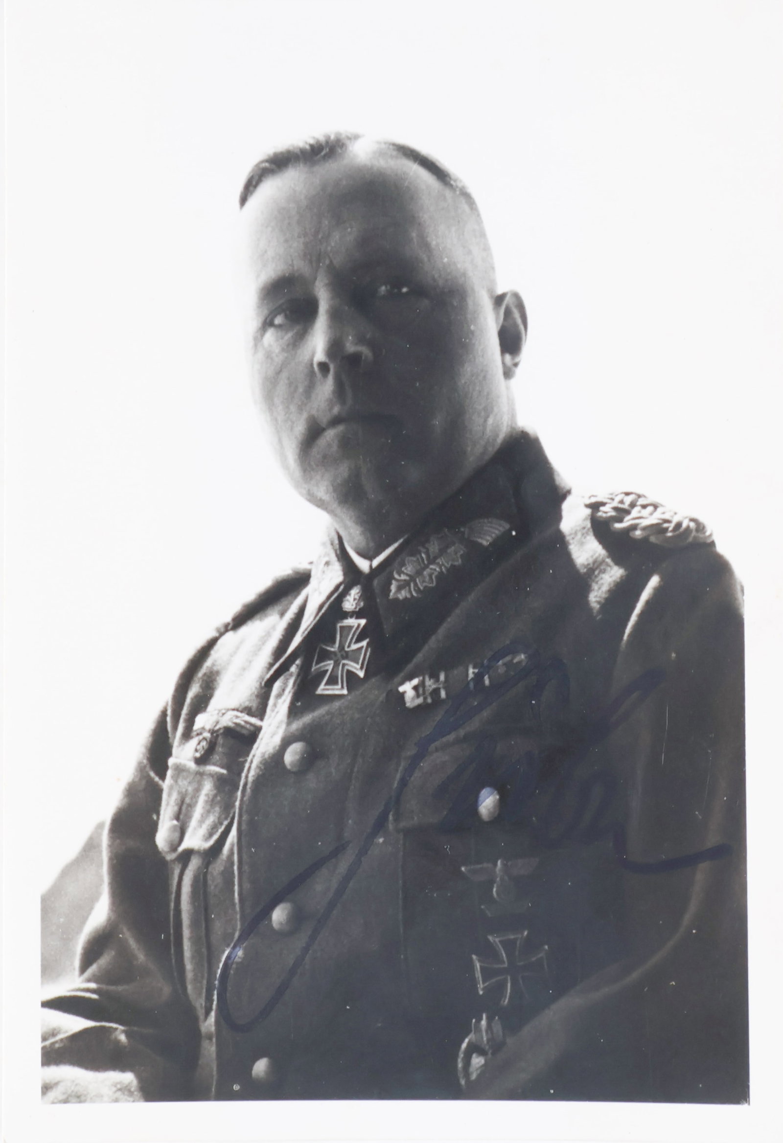 HANS-VALENTIN HUBE: (1890 - 1944) 'The Man', Nazi one-armed Panzer general who fought in Poland and Ukraine, flown out of Stalingrad at the last minute to receive Swords for his Knight's Cross, died in a plane crash.