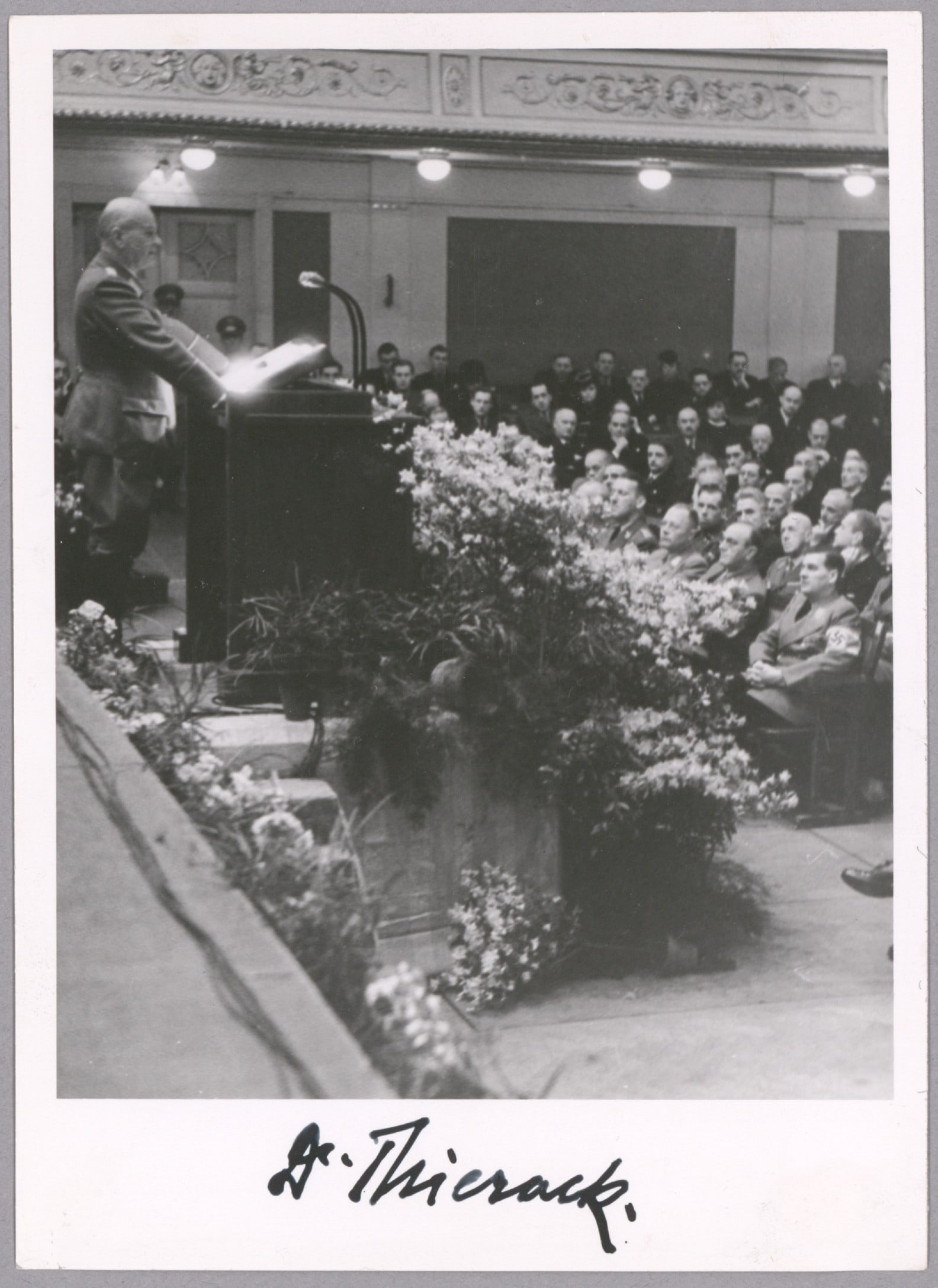 OTTO GEORG THIERACK: (1889 - 1946) Nazi Minister of Justice, made penal prosecution of all unpopular persons and groups harsher, with ‘antisocial’ convicts turned over to the SS. This usually meant Jews,