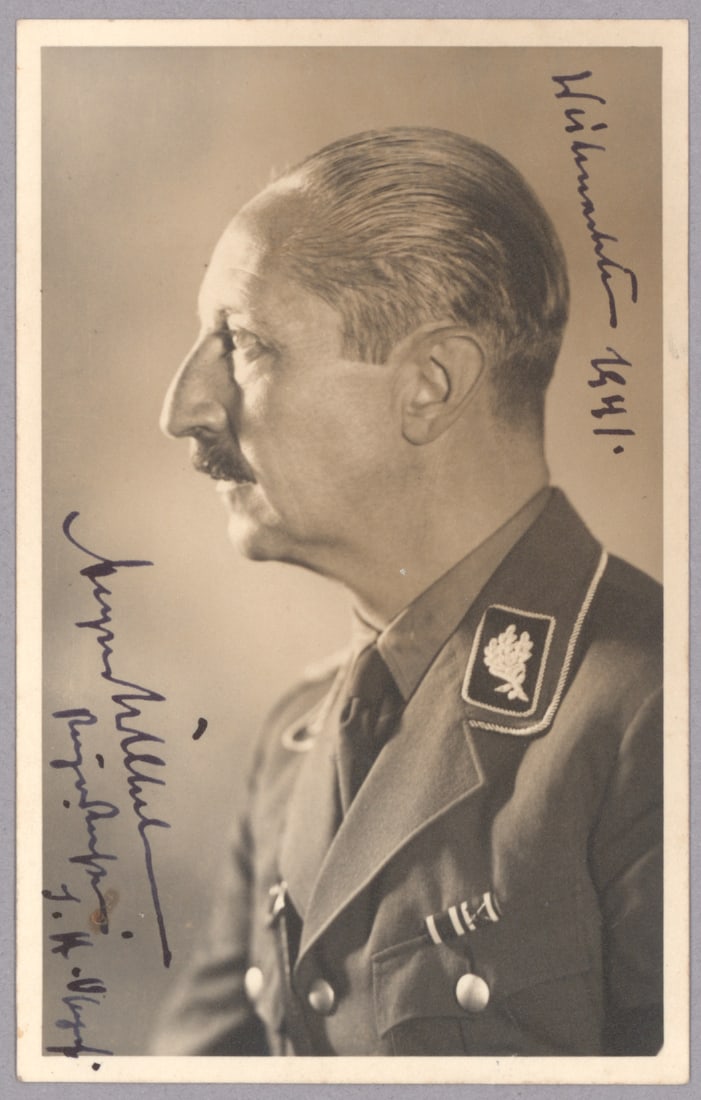 PRINCE AUGUST-WILHELM OF PRUSSIA: (1887 - 1949) Fourth son of Kaiser Wilhelm II, against his father's will, he joined the 'dangerous, revolutionary' NSDAP on April 1, 1930 and was used as a propaganda tool. Useless after Hitler's