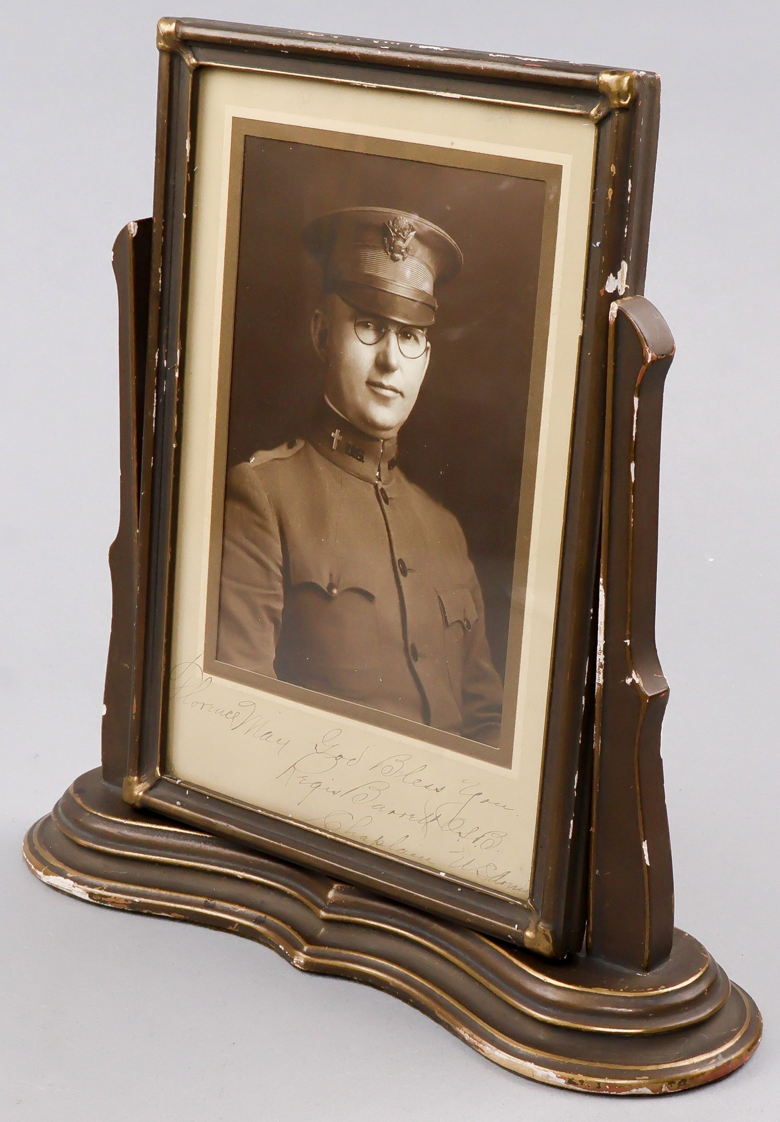 REGIS J. BARRETT: (1882-1943) Benedictine Chaplain who served as the Chaplain of Fort Knox during World War I and with the U.S. Armed Forces in Northern Africa (ETO) during World War II, where he was killed in action.