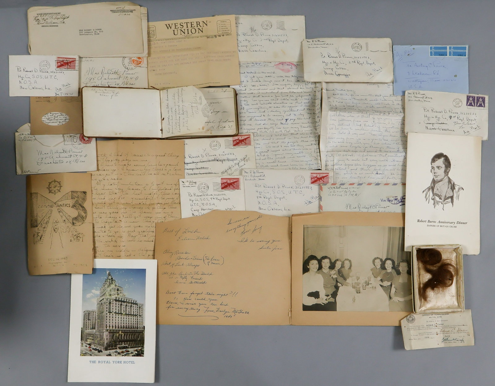 SOLDIER AND WIFE CORRESPONDENCE GROUPING (200+) (1 of 2)