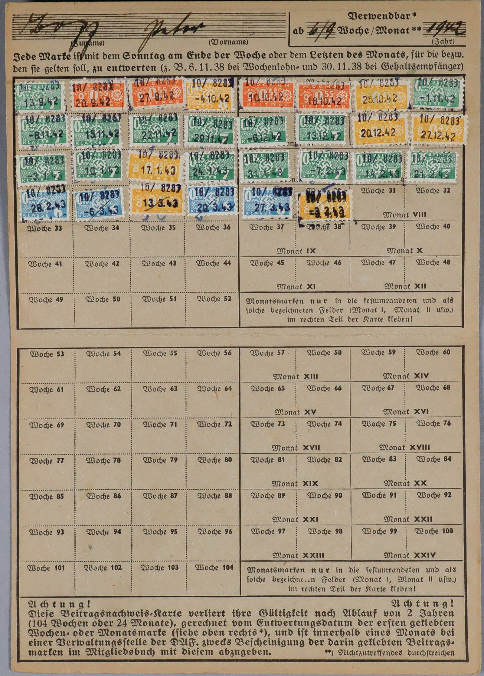 THIRD REICH DOCUMENTS (5) - 11