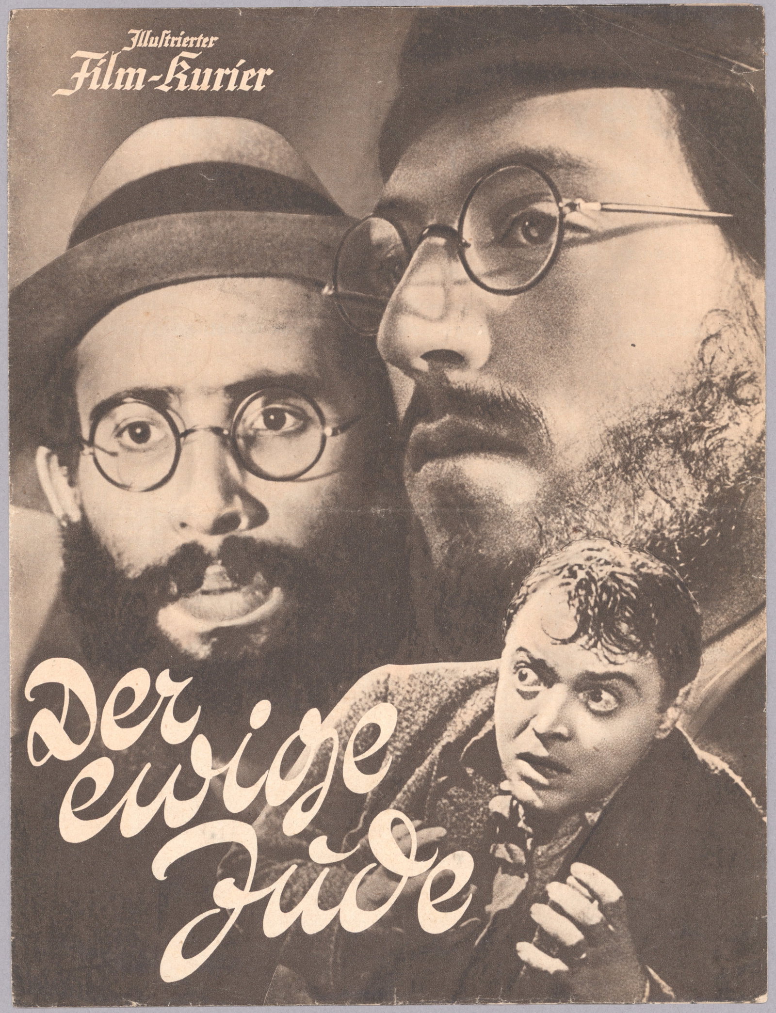 ‘DER EWIGE JUDE’: A printed program, 8pp. 11.5 x 8.75 in., Berlin, from the notorious propaganda film 'Der Ewige Jude' ('The Wandering Jew', later retitled 'The Eternal Jew'), a 1940 antisemitic Nazi propaganda film, p