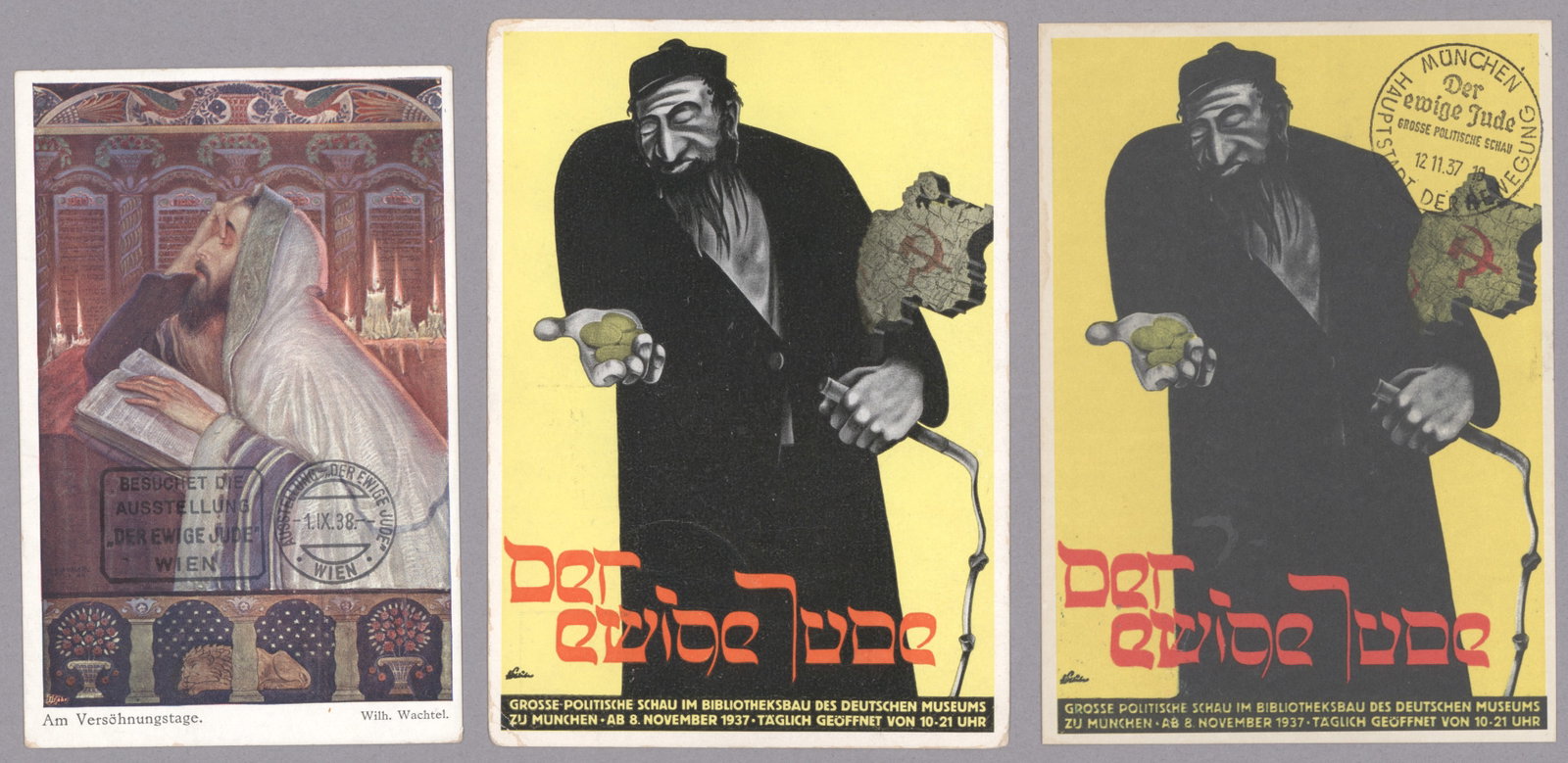‘THE ETERNAL JEW’ POSTCARDS (3) (1 of 2)