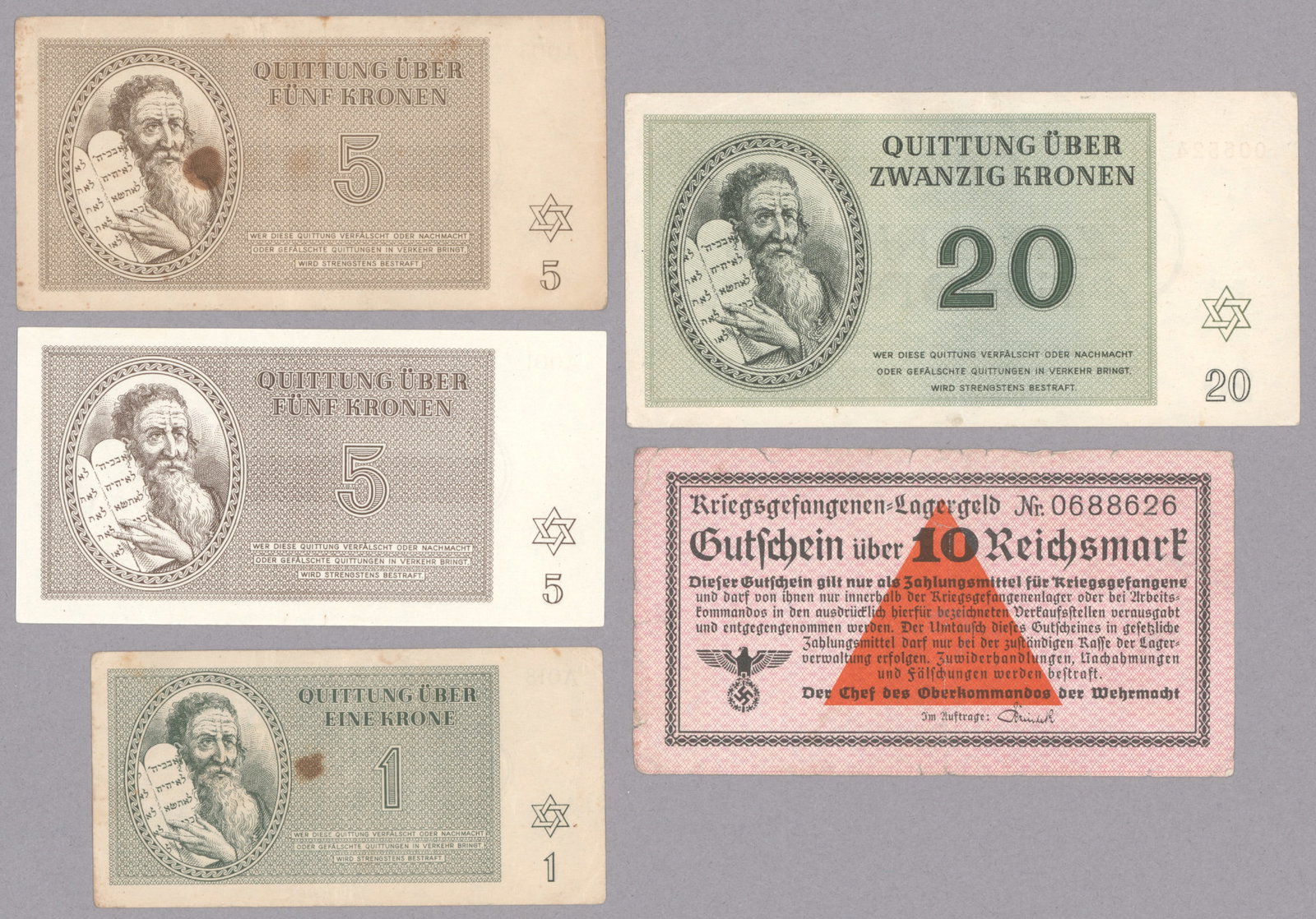 CONCENTRATION CAMP MONEY (5) (1 of 2)