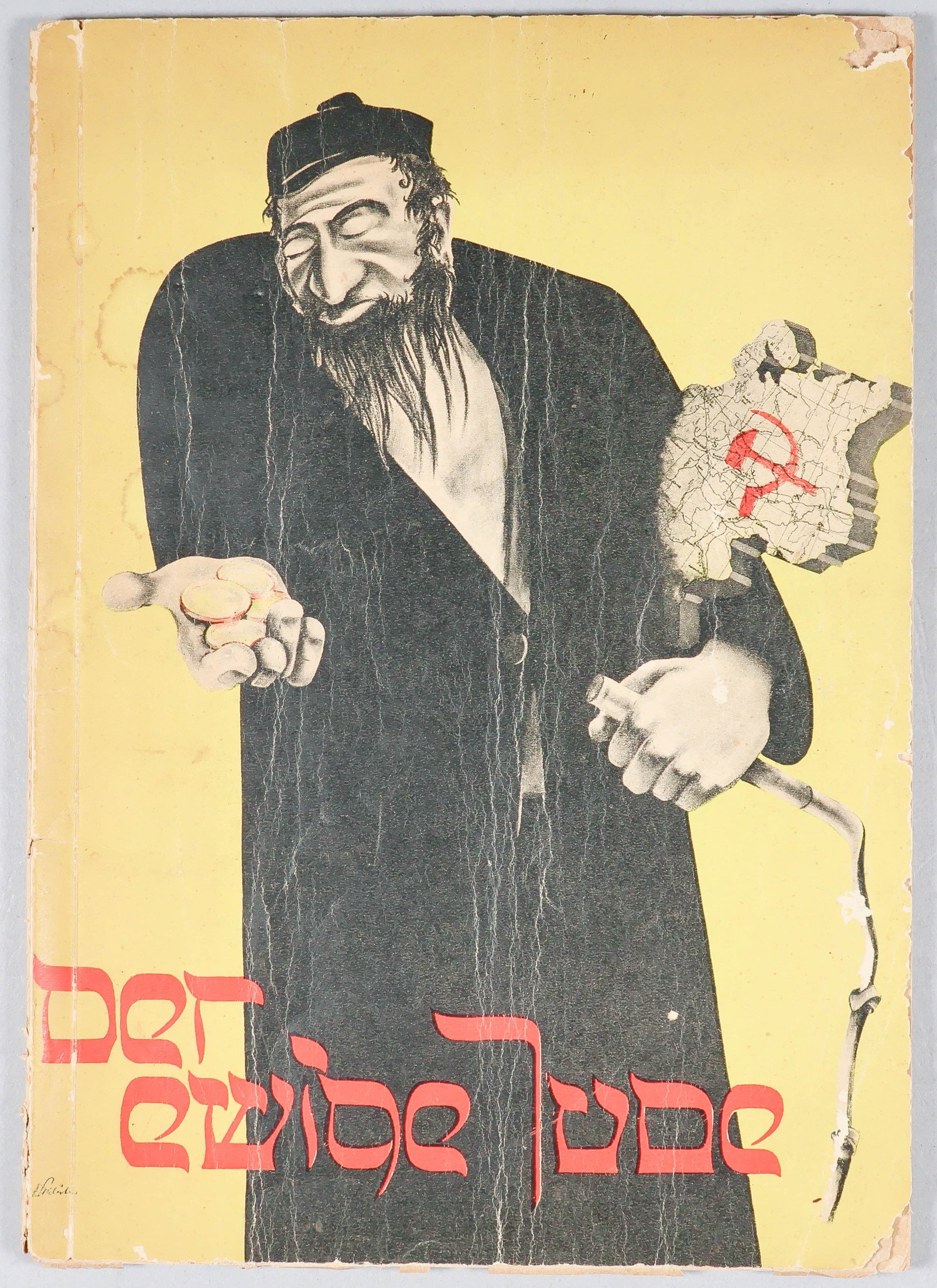 'DER EWIGE JUDE' EXHIBITION PROGRAM: Rare anti-Semitic publication, 'Der Ewige Jude' ('The Eternal Jew'), (Munich: Zentralverlag der NSDAP, Franz Eher Nachf.), 1938, 128pp. 4to., heavily illustrated with 267 often unflattering photograph