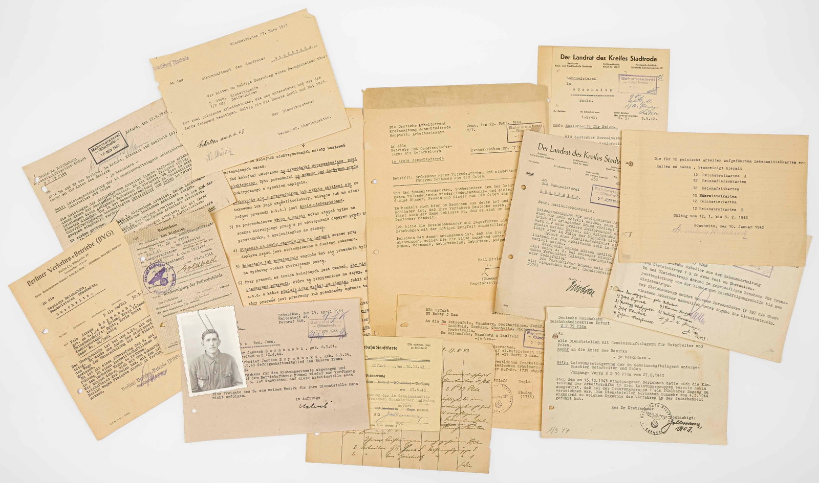 POLISH FORCED LABORER CAMP ADMINISTRATOR'S GROUPING (1 of 3)