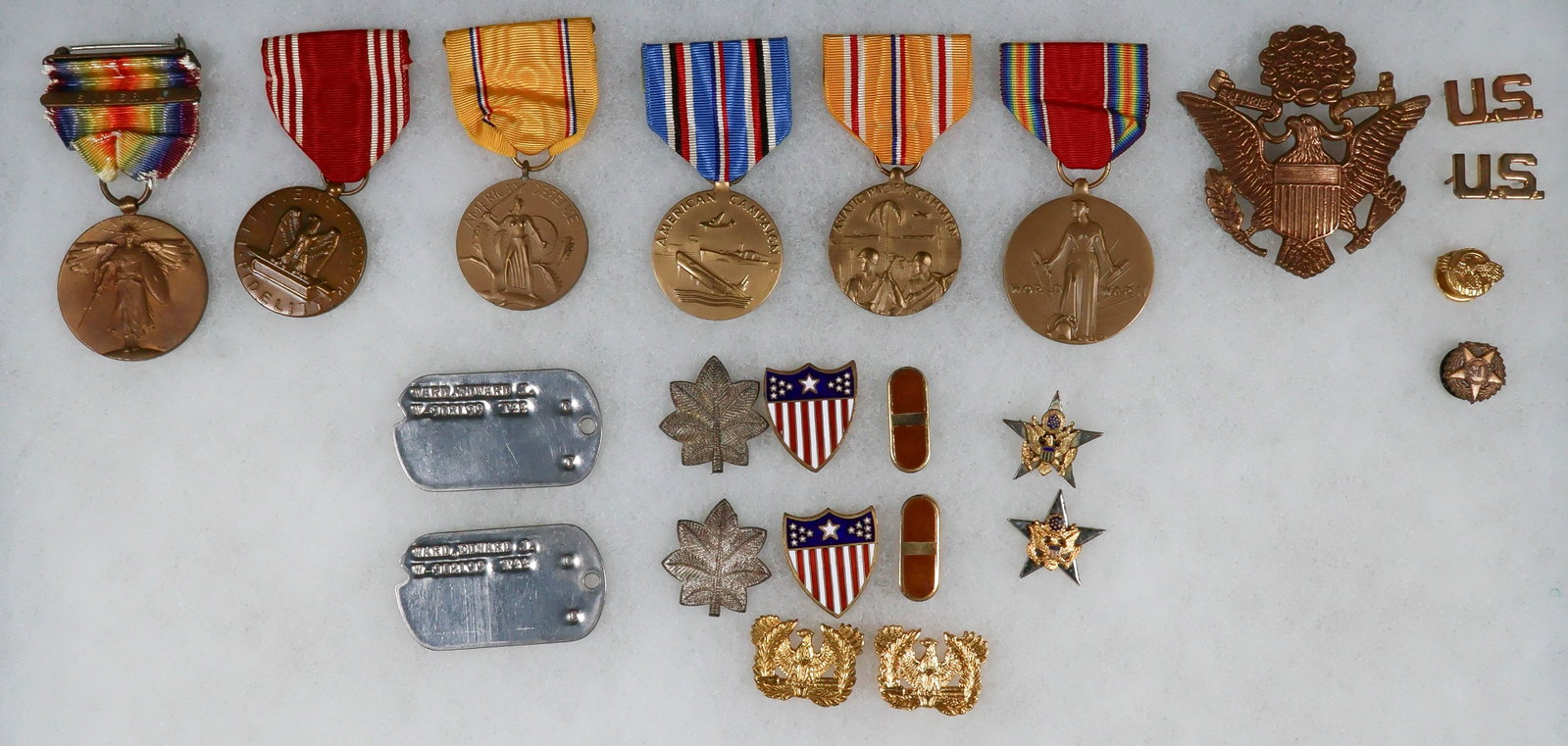 MAJOR EDWARD J. WARD MEDAL AND PHOTOGRAPH GROUPING (31) (1 of 19)