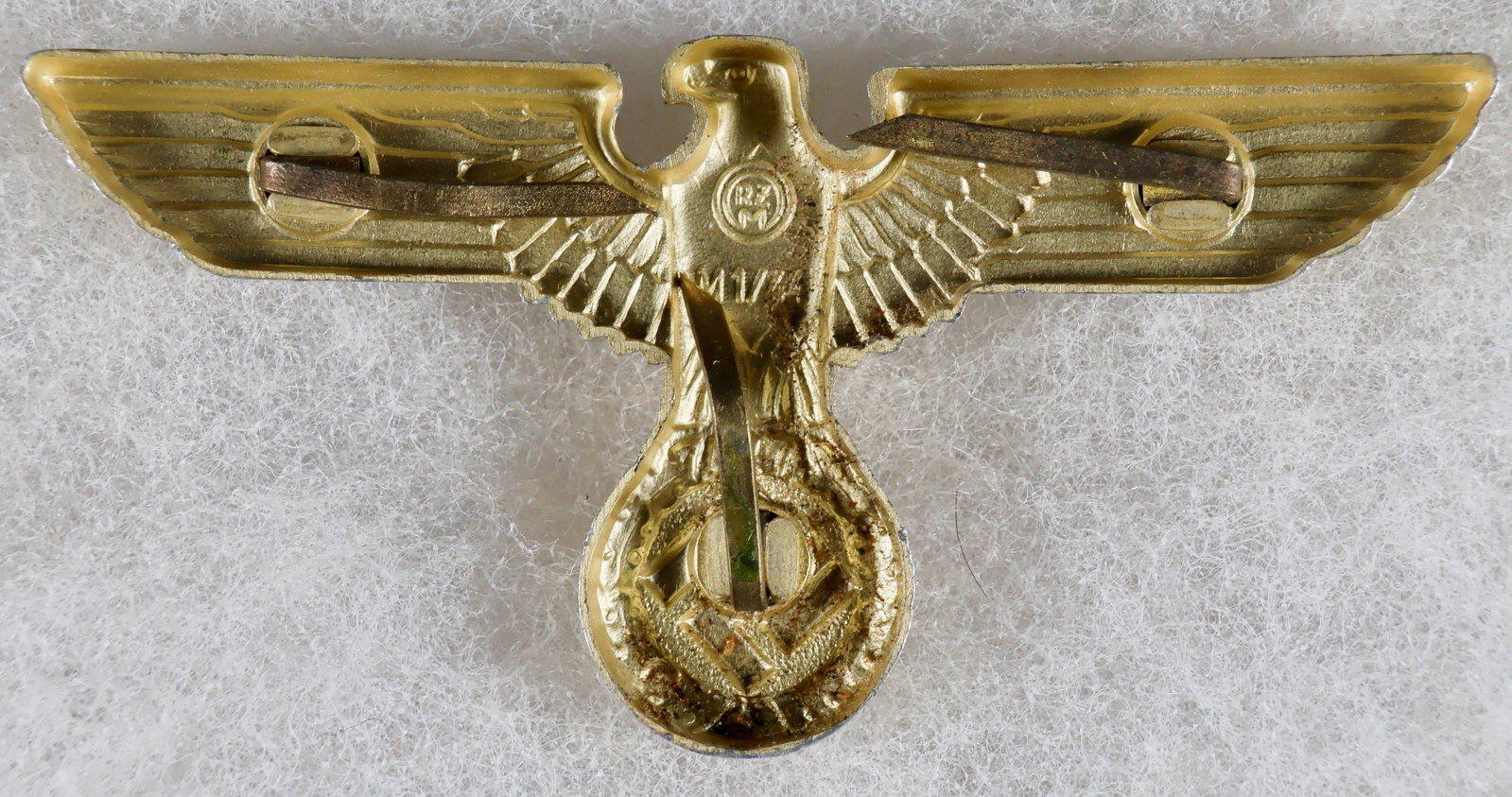 NSDAP EAGLE CAP BADGE BY C. DINSEL - 2