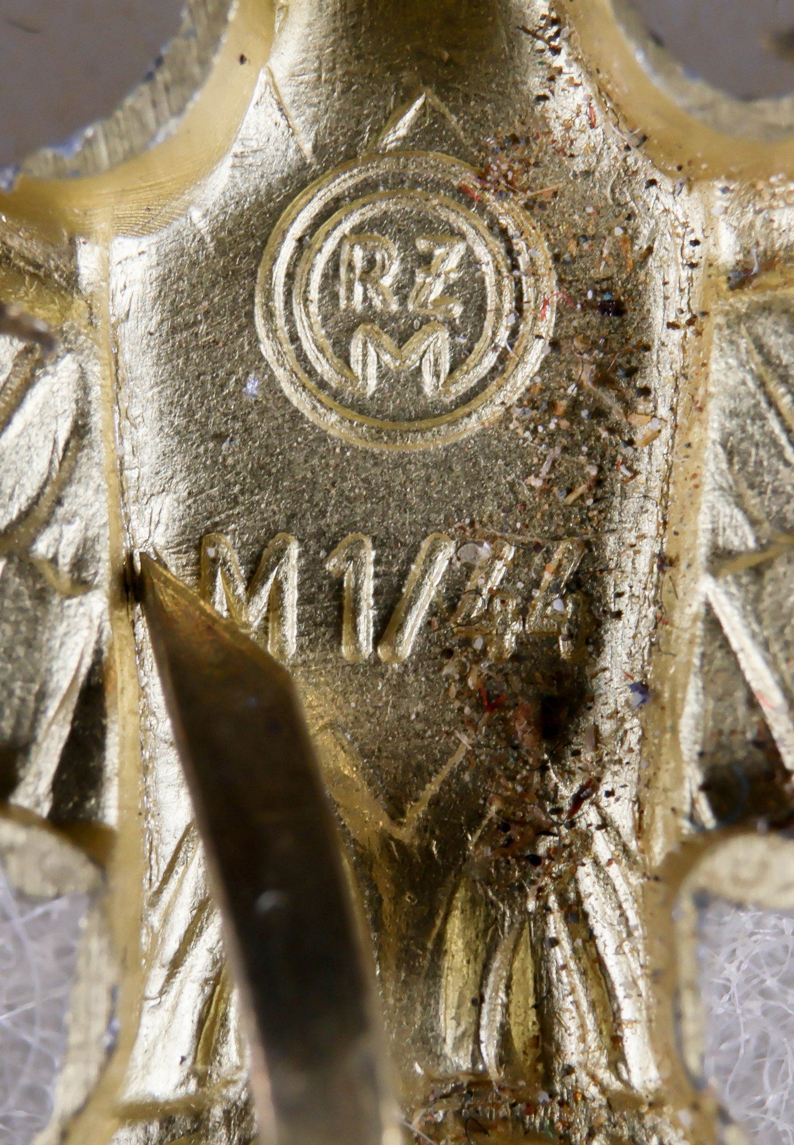 NSDAP EAGLE CAP BADGE BY C. DINSEL - 3
