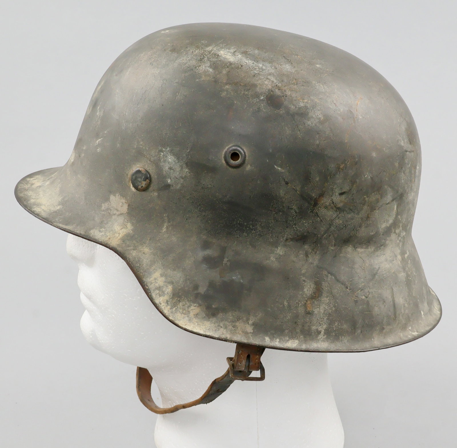 GERMAN WEHRMACHT M42 COMBAT HELMET (1 of 7)