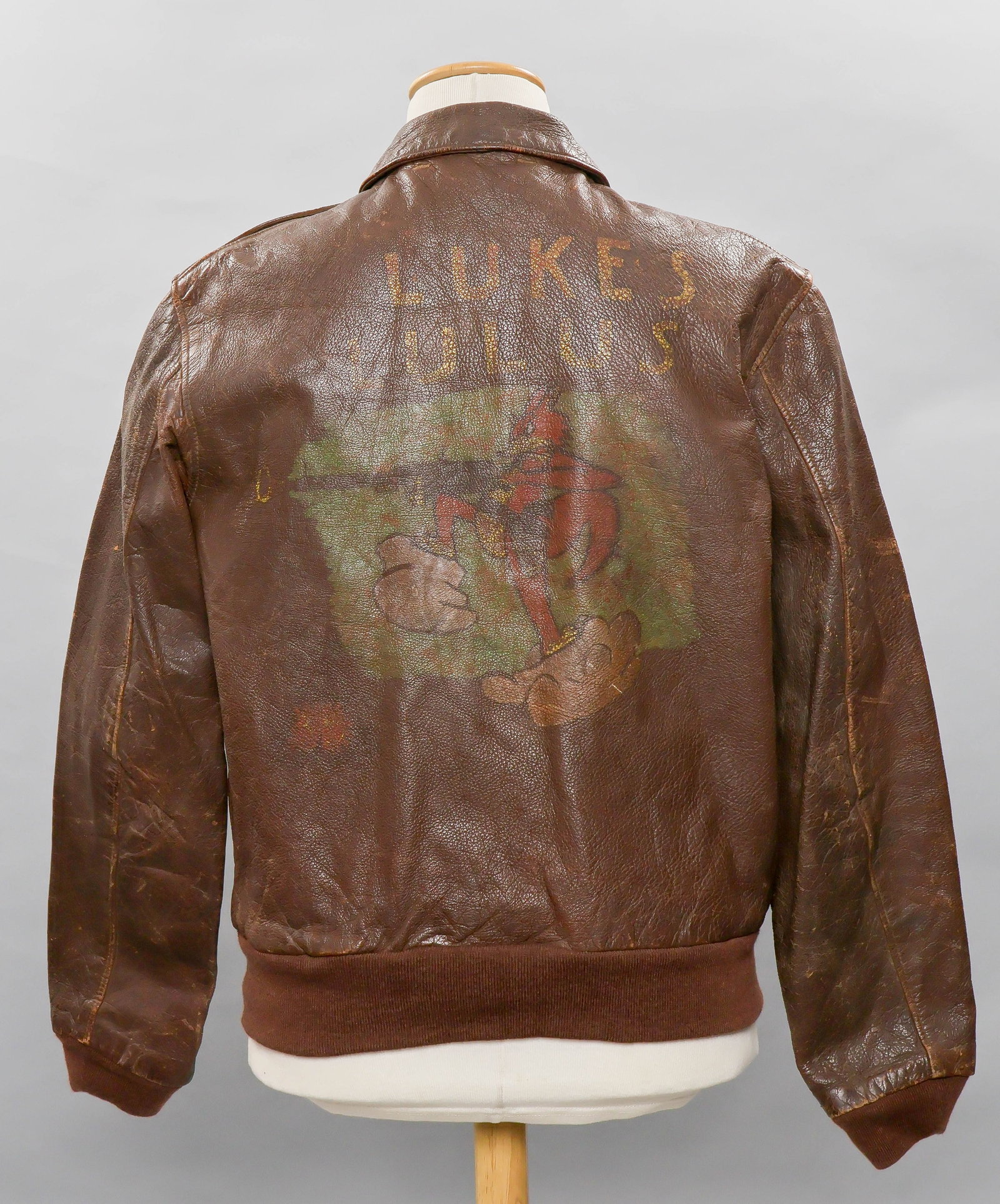 WORLD WAR II USAAF LEATHER PILOT'S A-2 JACKET (1 of 8)