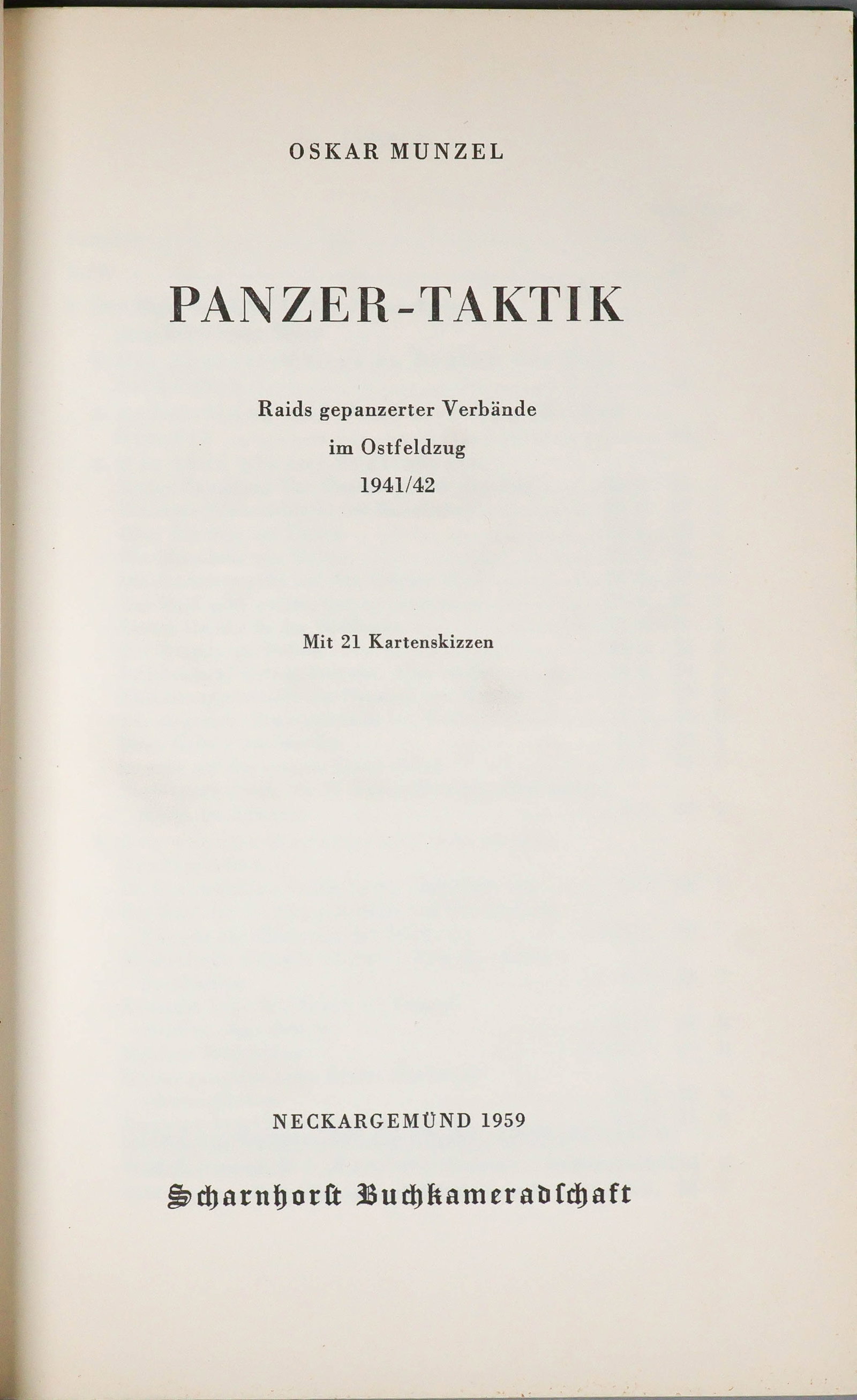 'PANZER-TAKTIK' BY OSKAR MUNZEL (1 of 5)