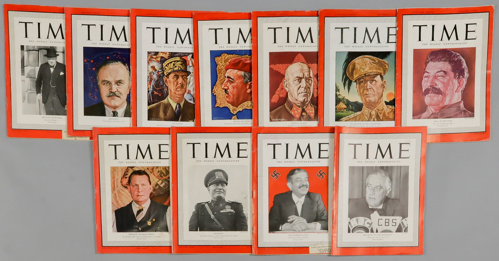 (TIME MAGAZINE) POLITICAL AND MILITARY LEADERS OF WORLD WAR II (11) (1 of 1)