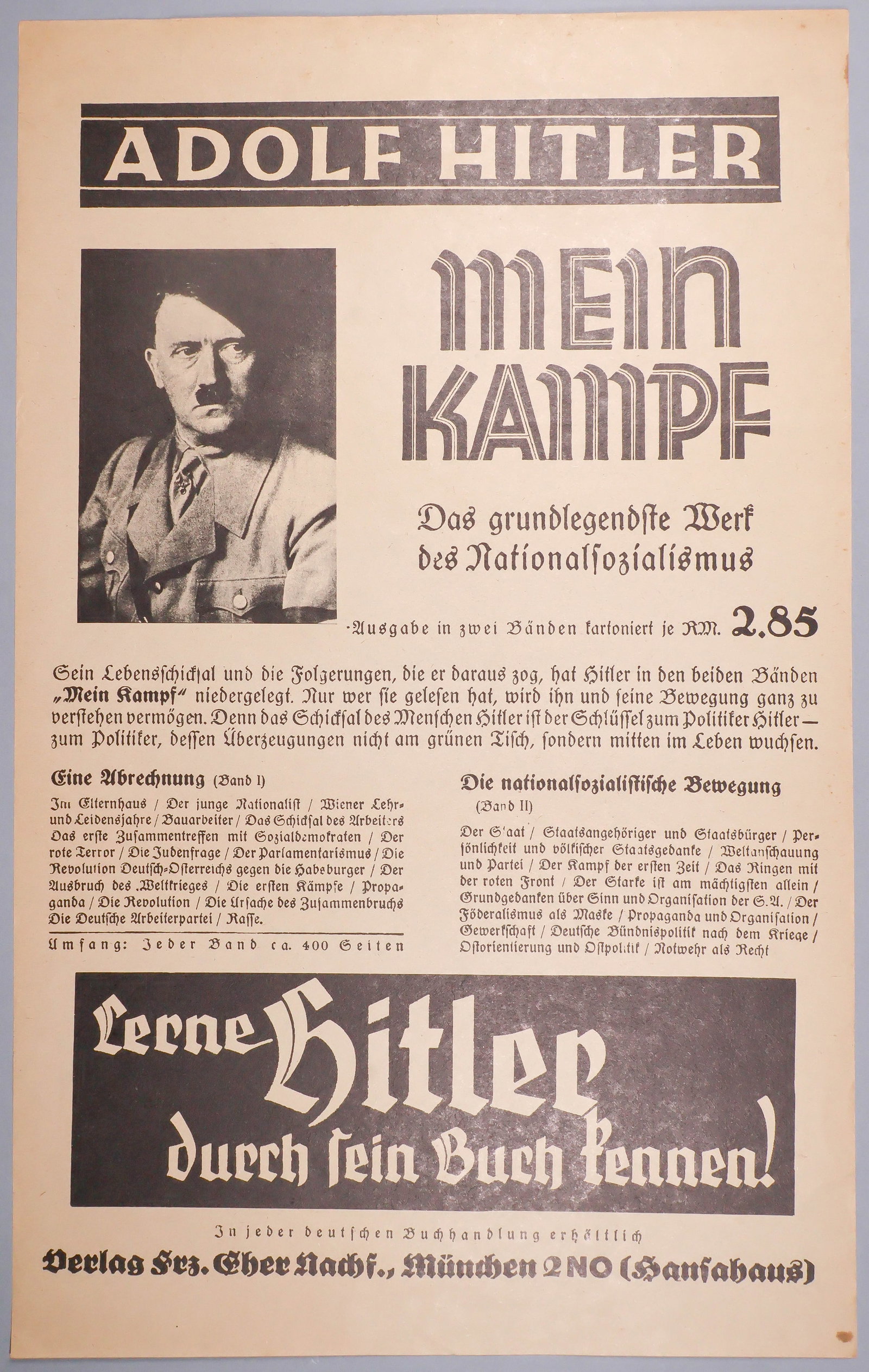ADVERTISING POSTER FOR ‘MEIN KAMPF’ (1 of 1)