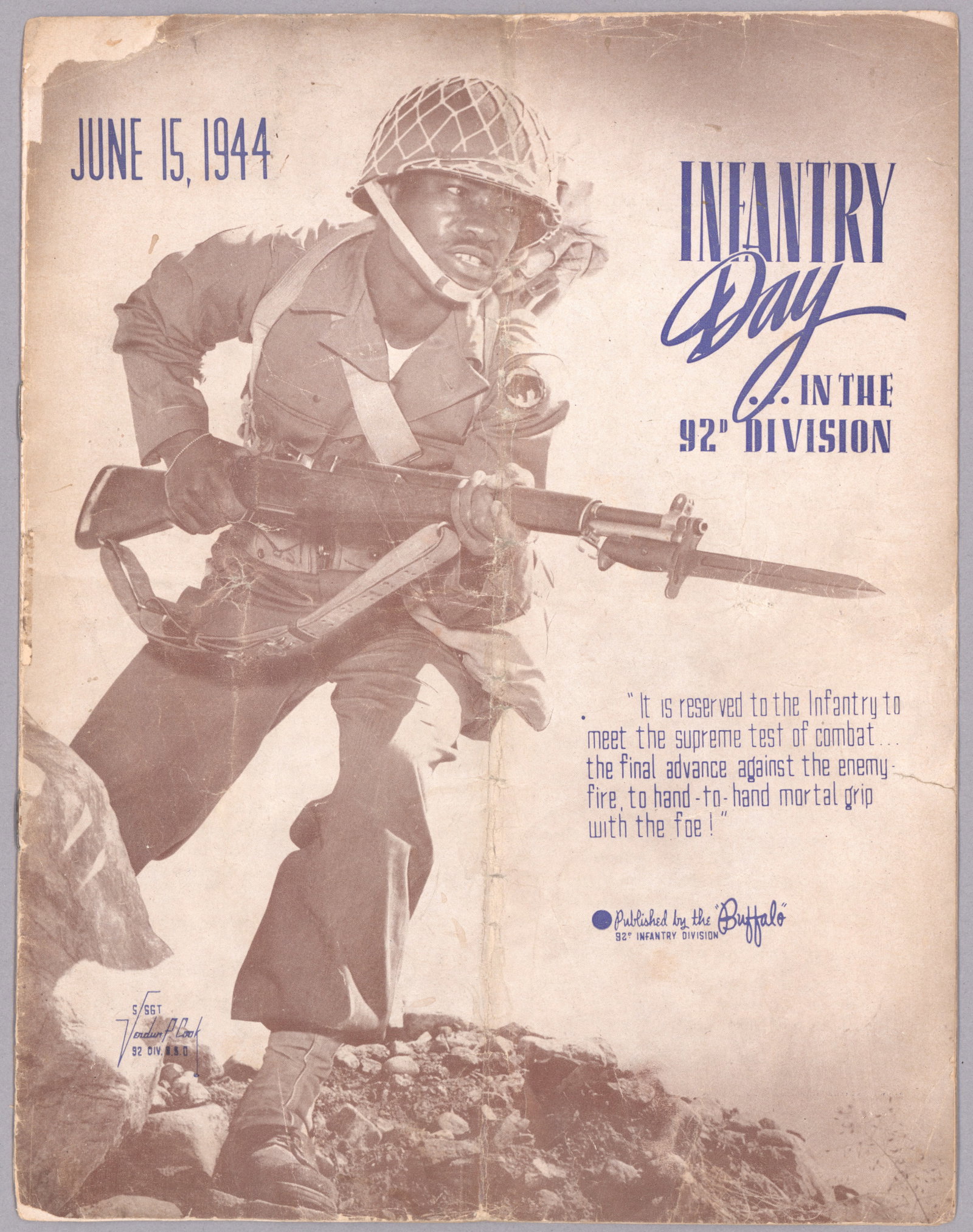 BLACK 92ND INFANTRY 'INFANTRY DAY' PROPAGANDA BOOKLET (1 of 4)