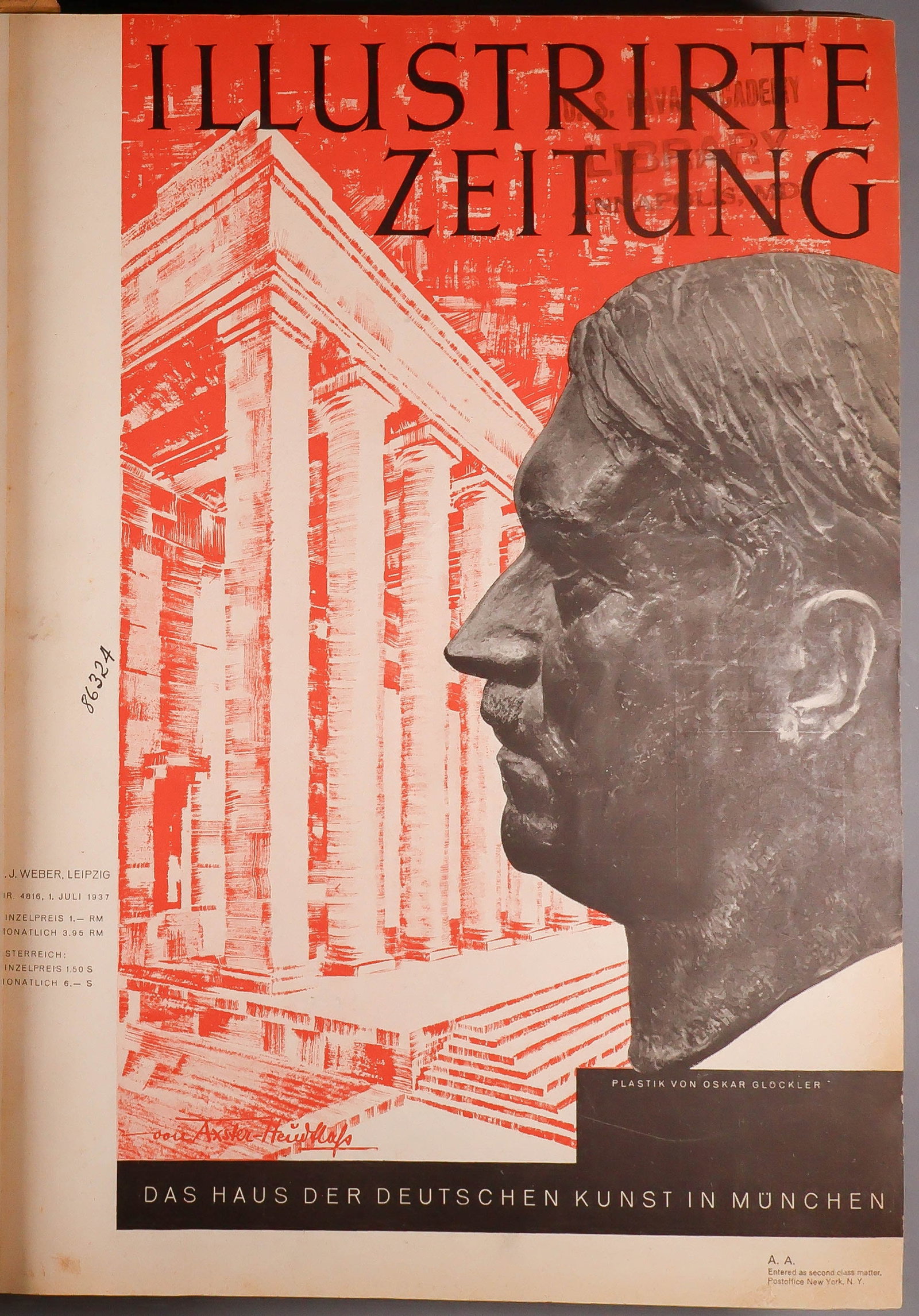 WARTIME GERMAN NEWS JOURNAL 'ILLUSTRIRTE ZEITUNG': 'Illustrirte Zeitung' ('llustrated News') was Germany's first illustrated magazine which existed between 1843 and 1944. The magazine described itself as the Germany's illustrated magazine with an