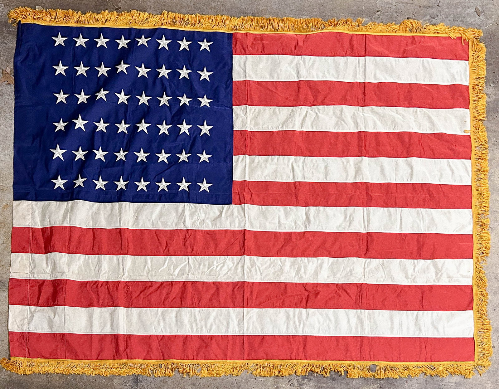 LT. GEN. GEOFFREY KEYES' WARTIME 48-STAR AMERICAN FLAG (1 of 1)
