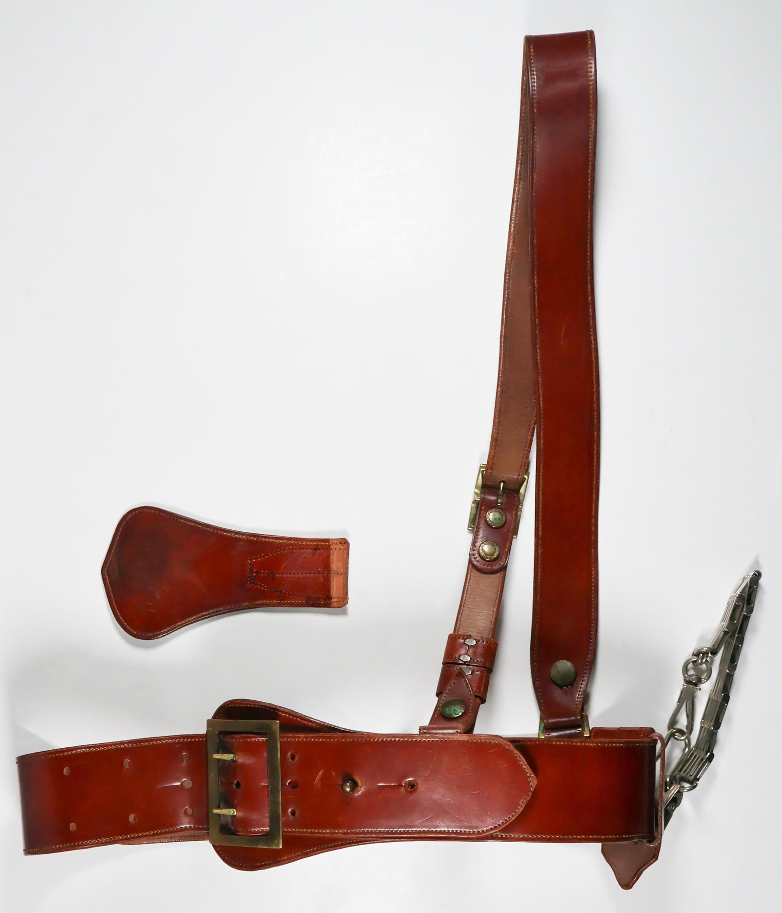 OMAHA BEACH HERO COL. WILLIAM B. GARA’S SAM BROWNE BELT (1 of 6)