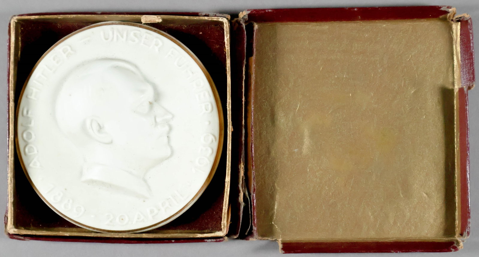 ADOLF HITLER TABLE MEDALLION (1 of 4)