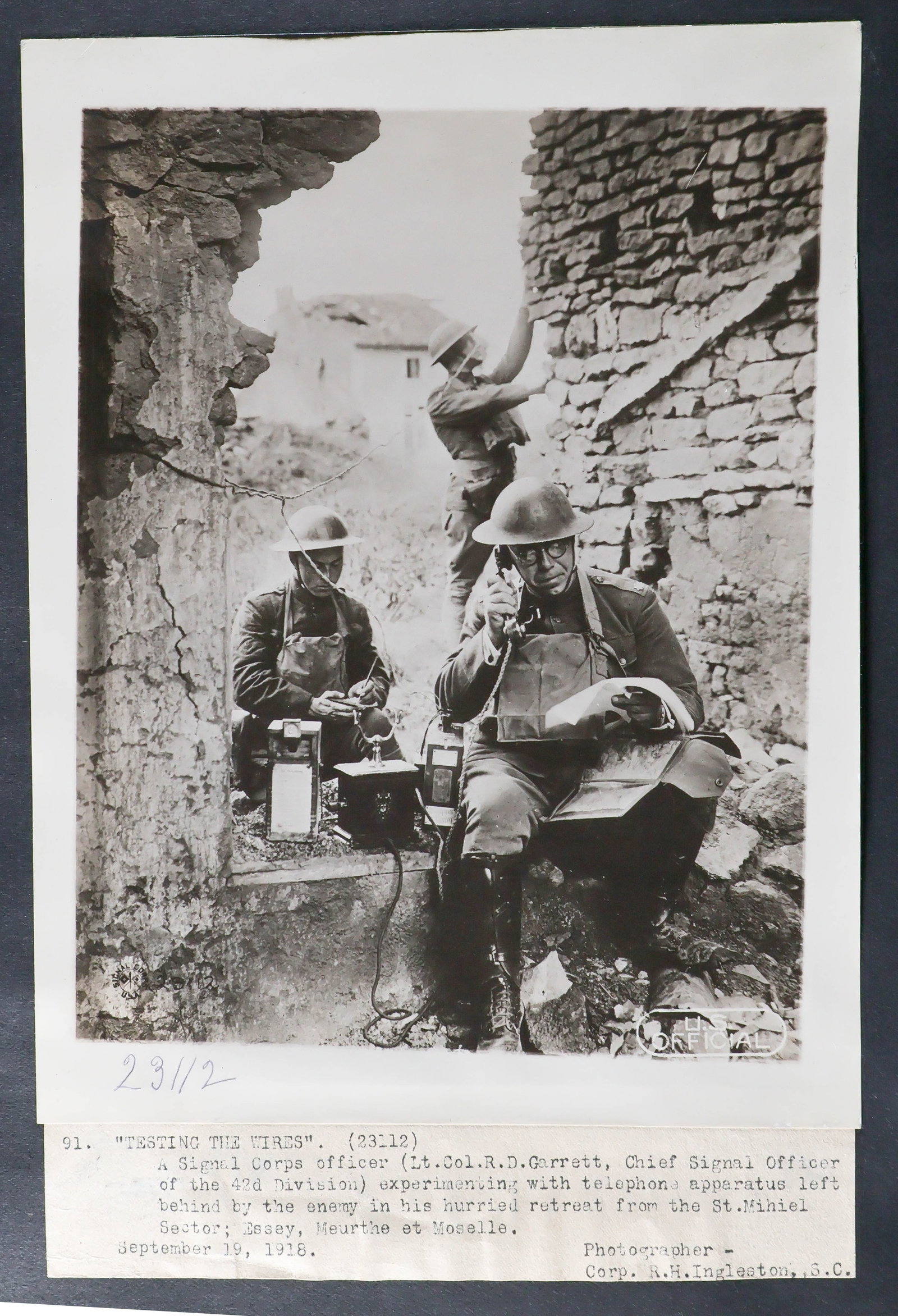 WORLD WAR II SIGNAL CORPS PHOTOGRAPH ALBUM (1 of 20)