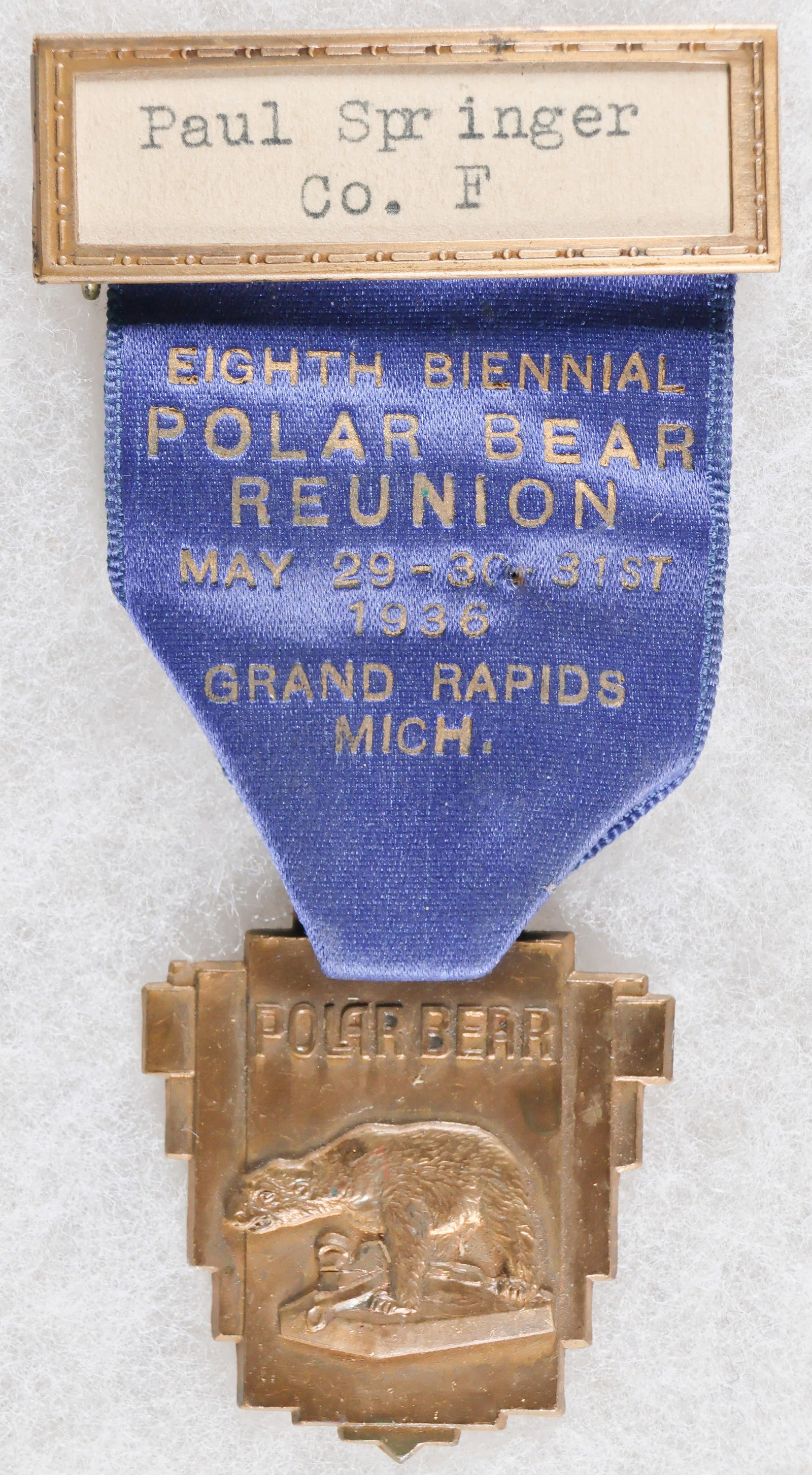 NAMED ‘POLAR BEAR’ REUNION MEDAL AND RIBBON (1 of 4)