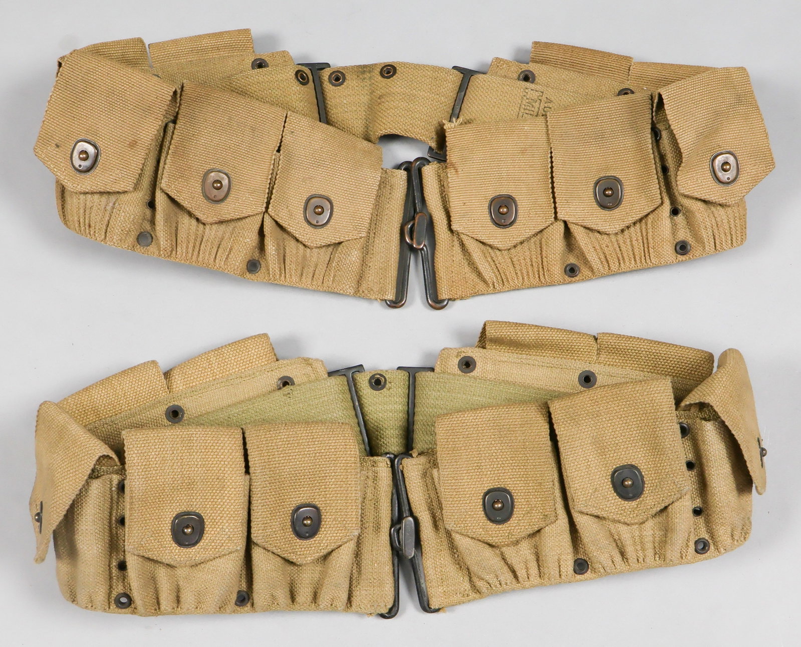 MILLS AND RUSSELL MODEL 1910 CARTRIDGE BELTS (2) (1 of 4)