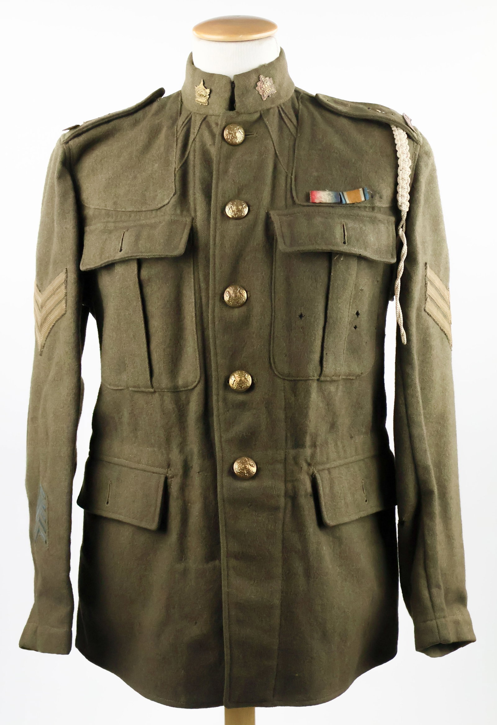 WORLD WAR I ROYAL CANADIAN ARMY UNIFORM GROUPING (2) (1 of 16)