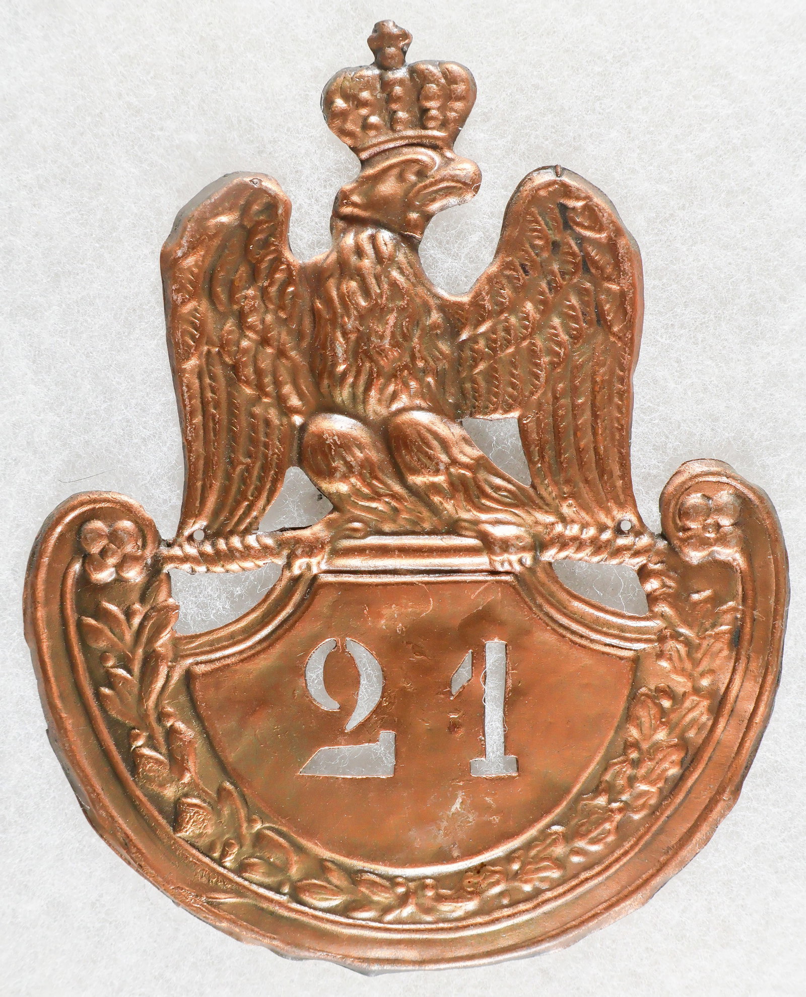 FRENCH ARMY M1812 SHAKO PLATE (1 of 2)