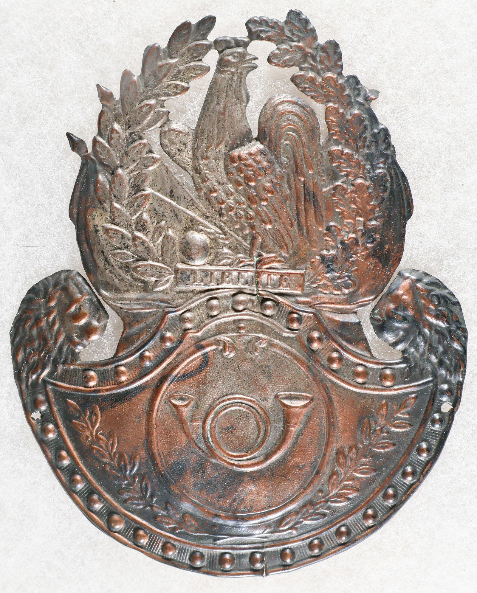 FRENCH GUARDE NATIONALE M1830 SHAKO PLATE (1 of 2)