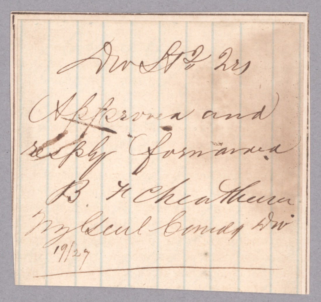 BENJAMIN F. CHEATHAM: (1820 - 1886) Confederate major general and corps commander with the Army of Tennessee. He saw action from Shiloh to Atlanta. Inflicted many casualties on William T. Sherman's army at the Battle of Ke