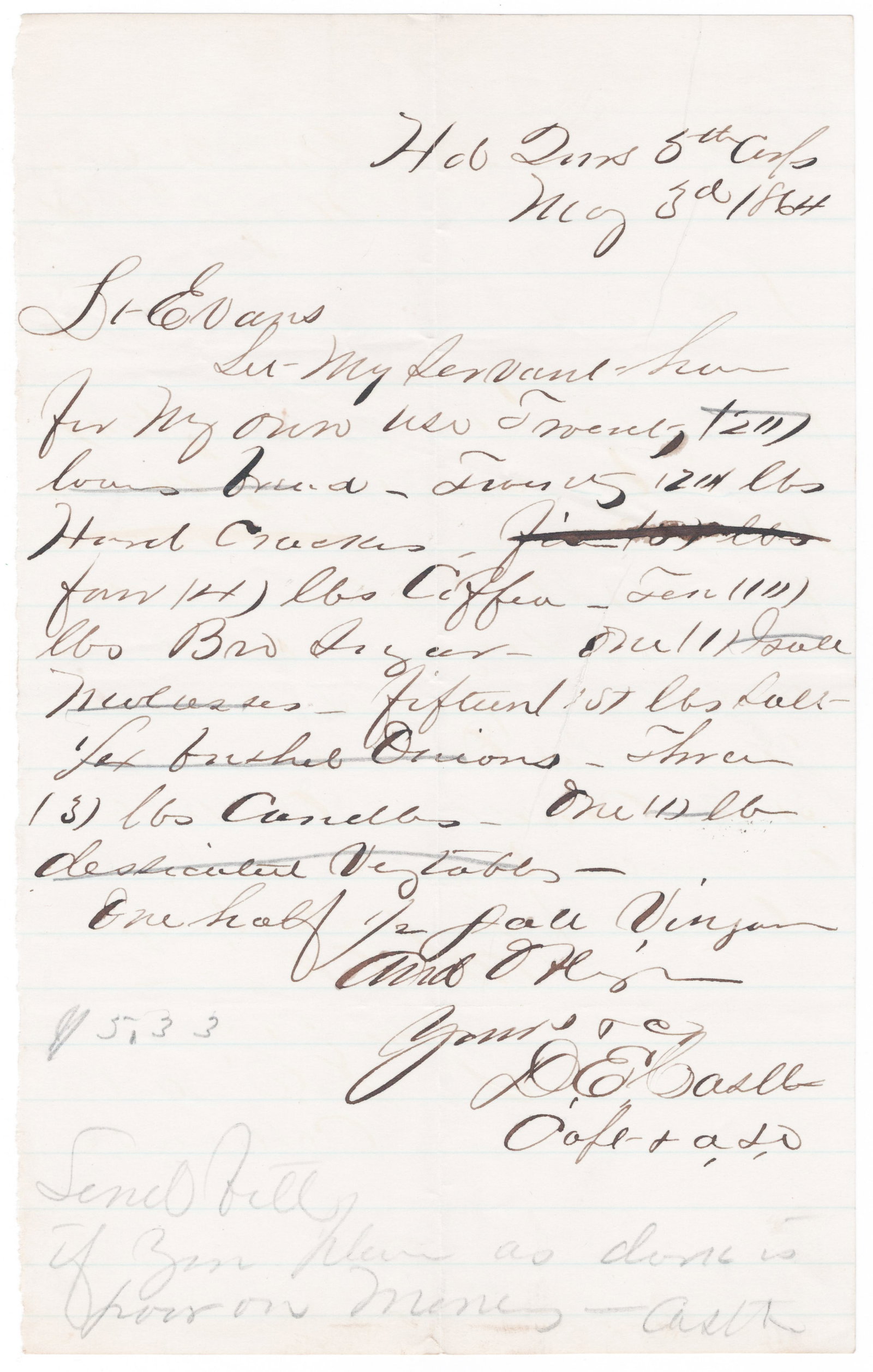 (GETTYSBURG) DAVIS E. CASTLE: (1835-1886) Union signal corps captain who, during the Confederate artillery bombardment immediately preceding Pickett’s Charge at Gettysburg, remained at his post at General Meade’s