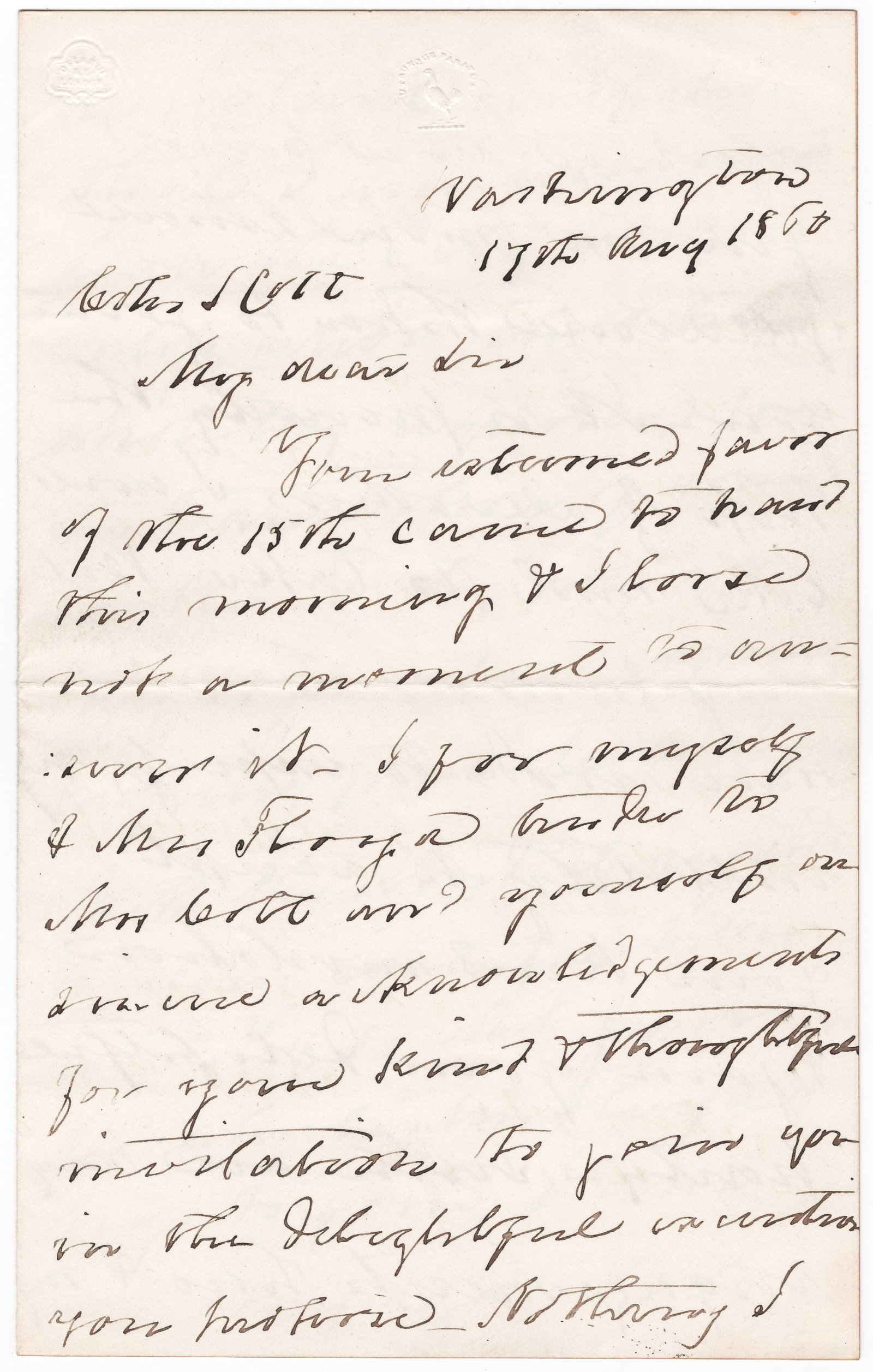 JOHN B. FLOYD: (1806 - 1863) U.S. Secretary of War and Confederate brigadier general who transferred arms to the South prior to the war, later fled Ft. Donelson prior to the battle there. Fine association A.L.S. as