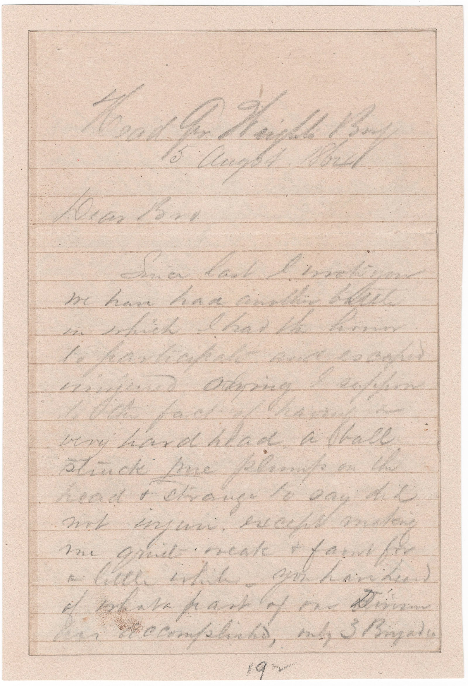 VICTOR GIRARDEY DESCRIBES 'THE CRATER' AND HIS PROMOTION TO BRIGADIER GENERAL: VICTOR J. B. GIRARDEY (1837-1864) Confederate officer who served as aide-de-camp to Albert Blanchard, fought with distinction at the Seven Days Battles, Chancellorsville and Gettysburg, and organized