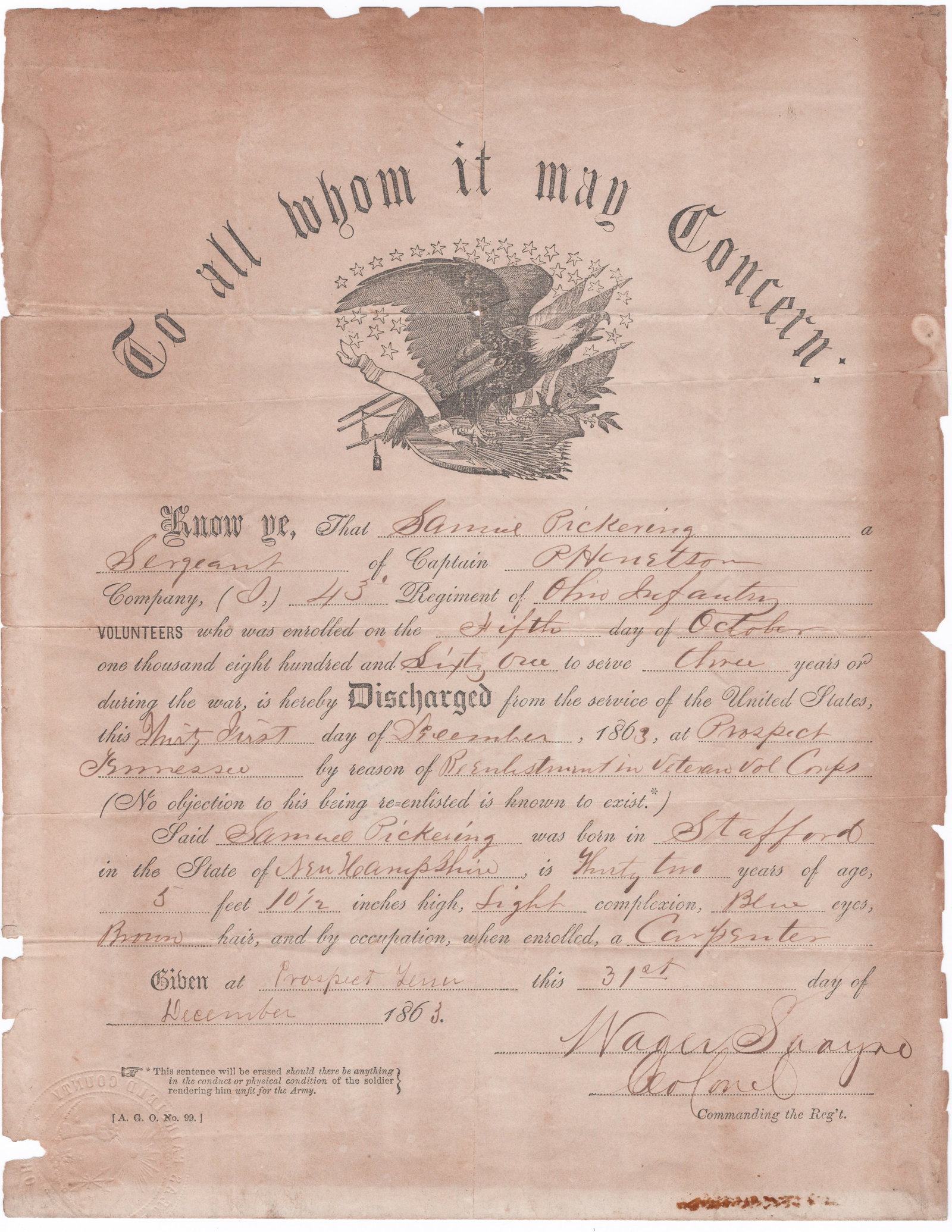 WAGER SWAYNE: (1834-1902) Union brigade general who led his 43rd Ohio Volunteers with distinction at Iuka, Cornith and the Atlanta and Carolinas Campaigns, before being severely wounded and losing his right leg at