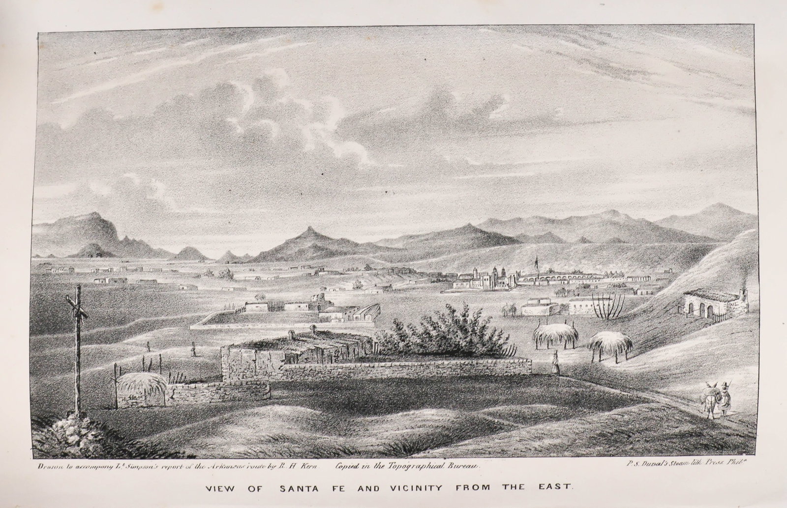 (EARLY TEXAS SETTLERS): Scarce imprint, ‘Route from Fort Smith to Santa Fe. Letter from the Secretary of War, In compliance with a resolution of the House of the 6th February, a report and map of Lieutenant Simpson,