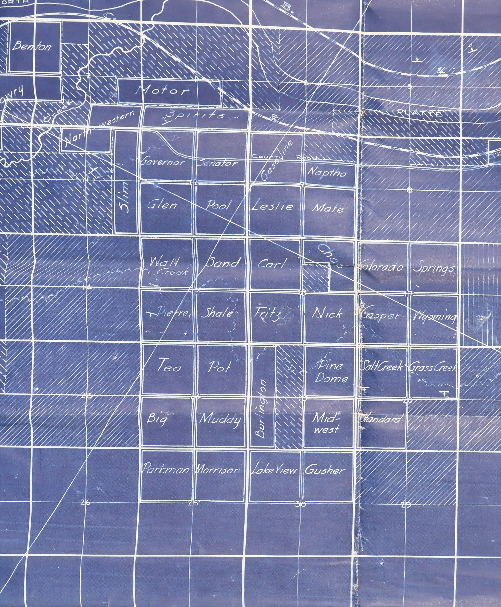 TEAPOT DOME OIL PLOT MAP - 2